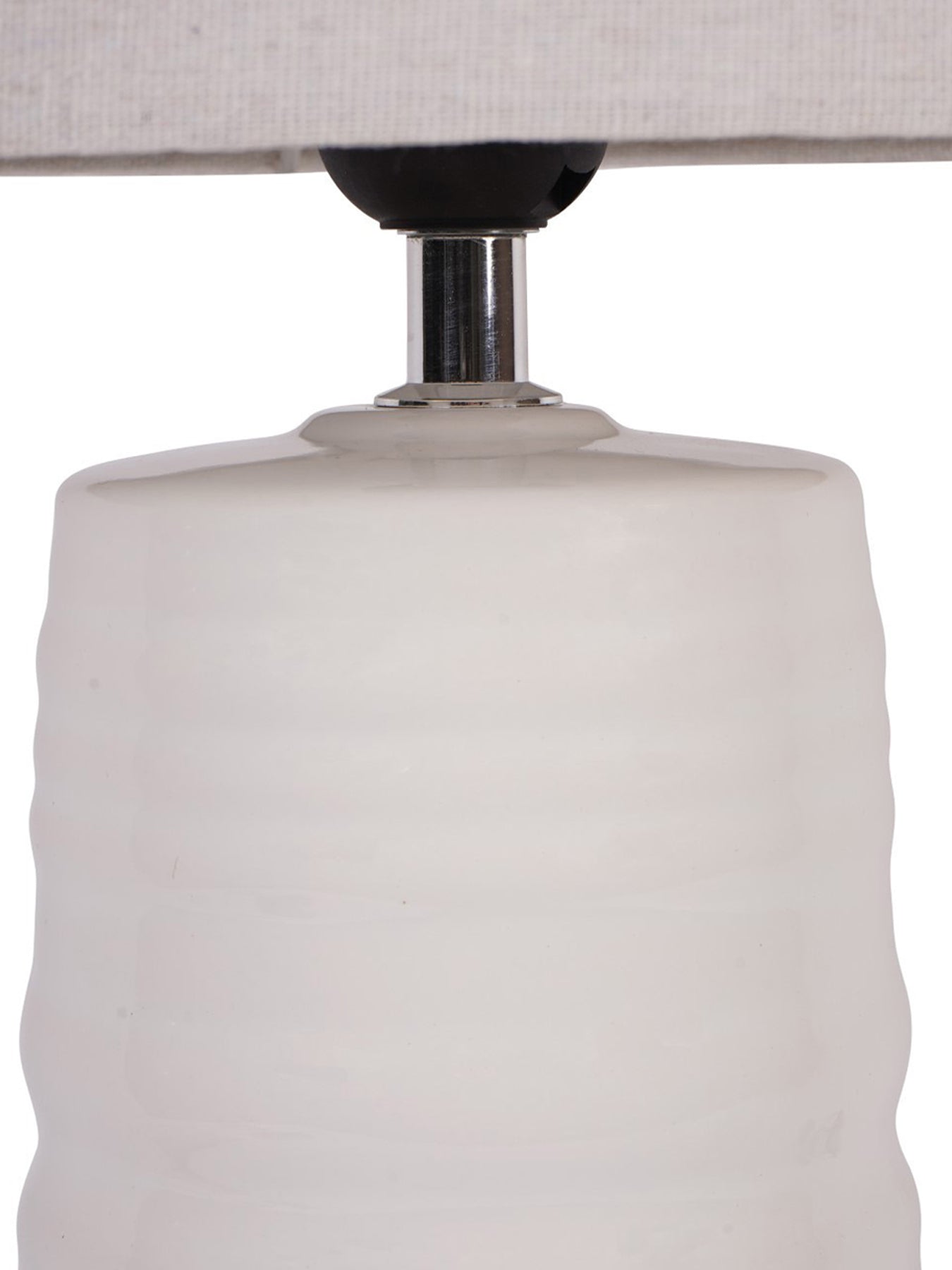 Tivoli Ceramic Table Lamp White with Shade E27 60W