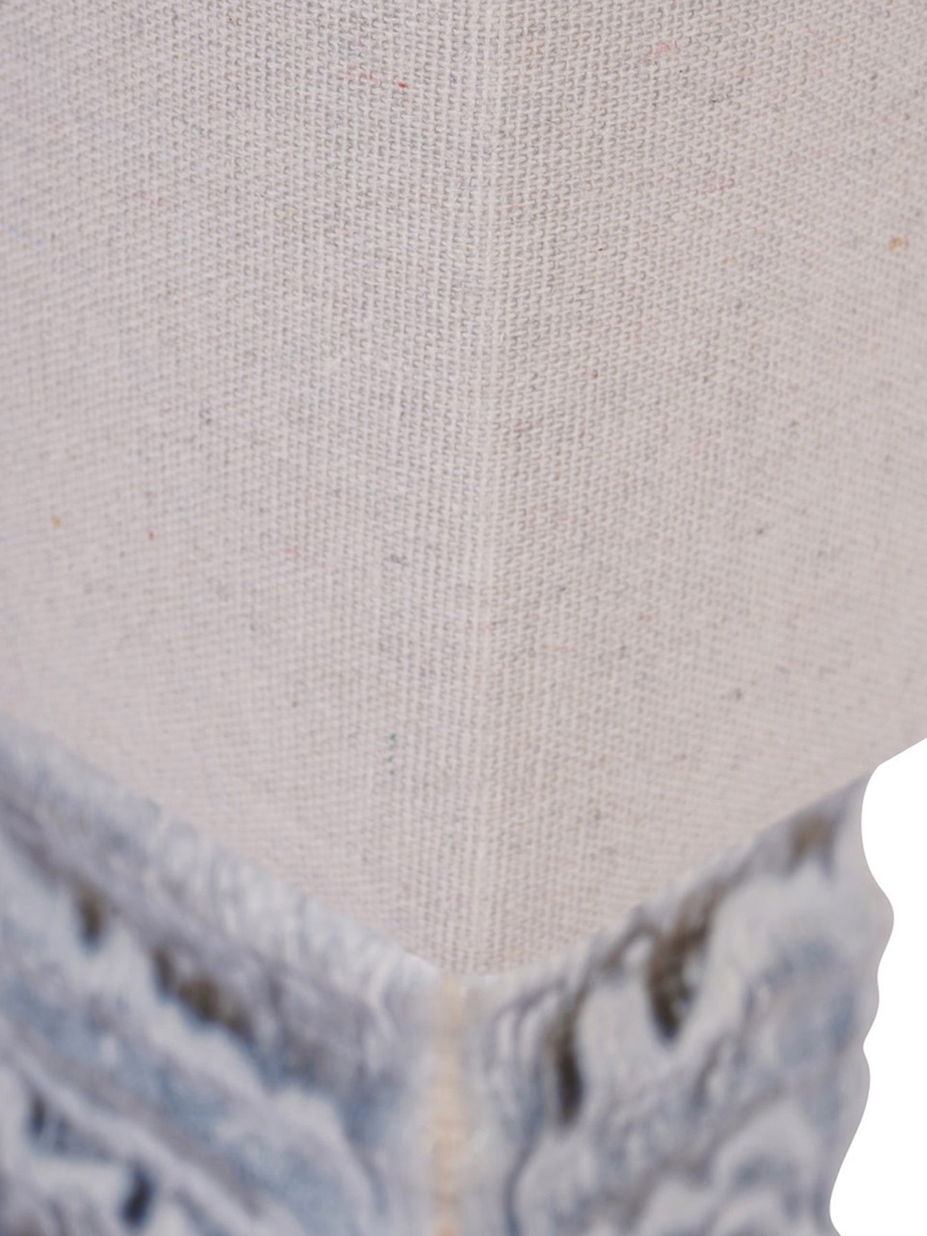 Sereno Square Ceramic Lamp Off White with Shade E27 60W