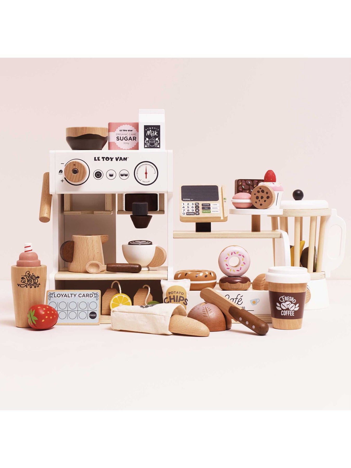 Wooden Barista Cafe Play Set