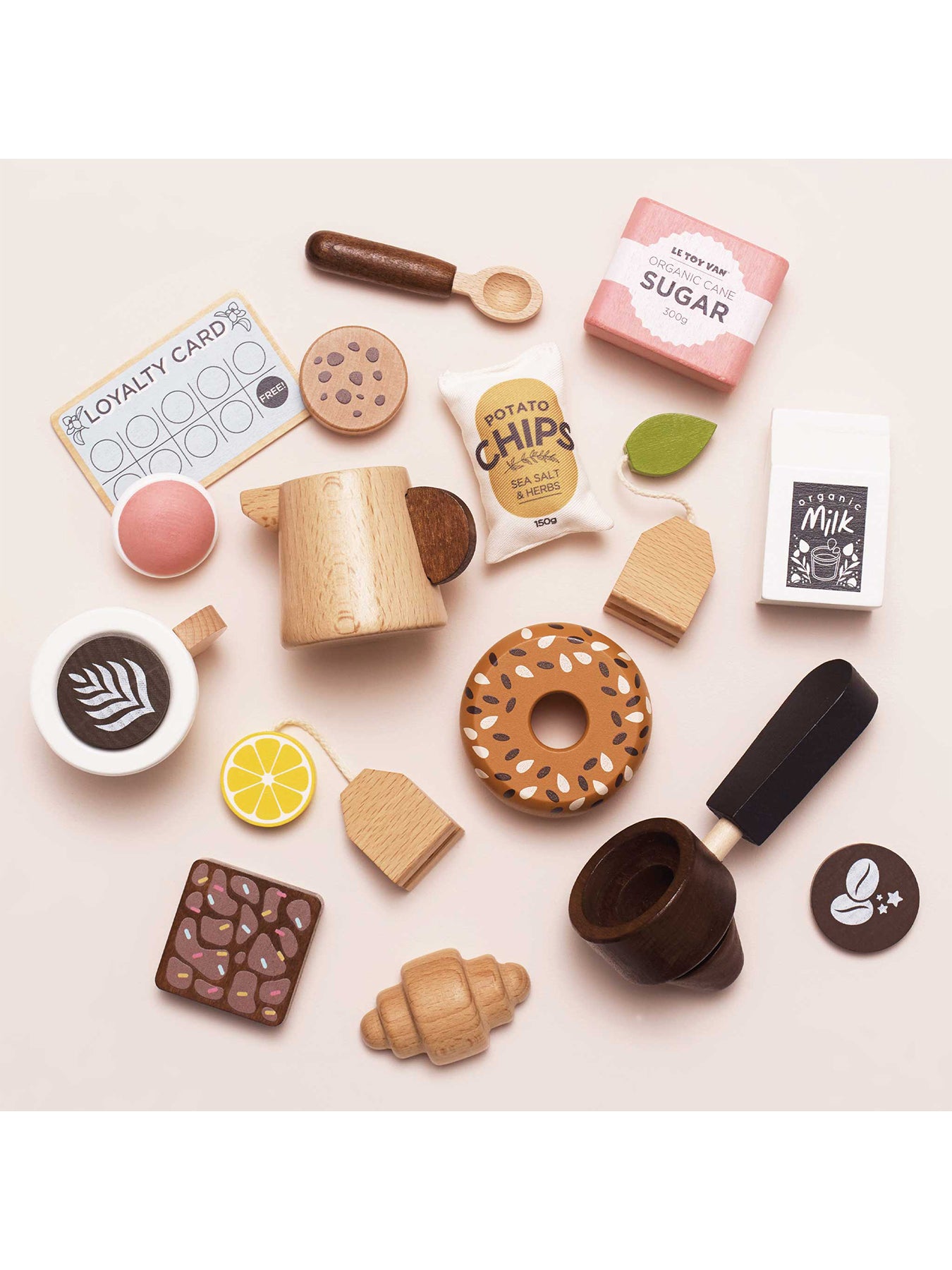 Wooden Barista Cafe Play Set