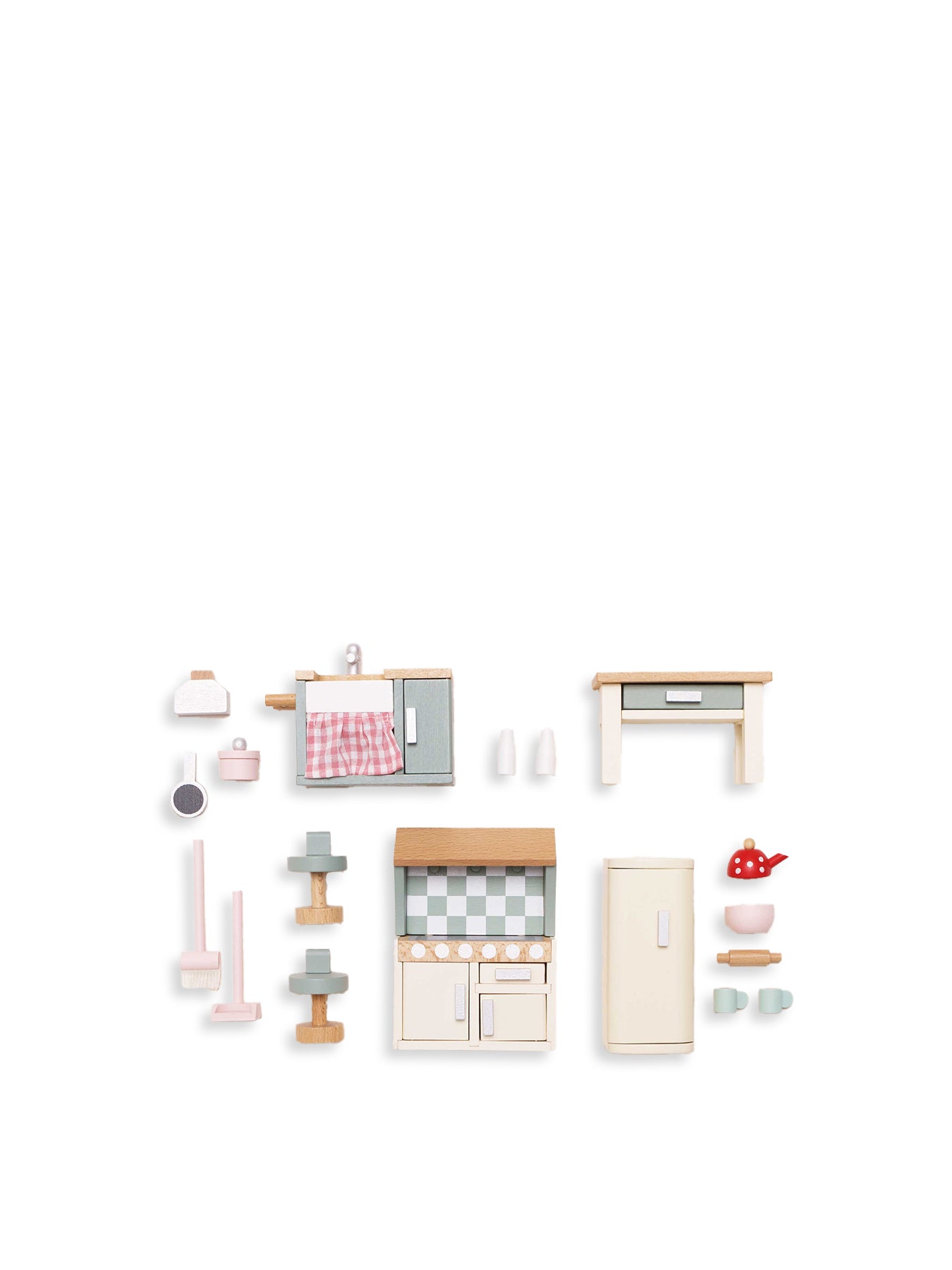 Dolls House Kitchen Furniture Toy Set
