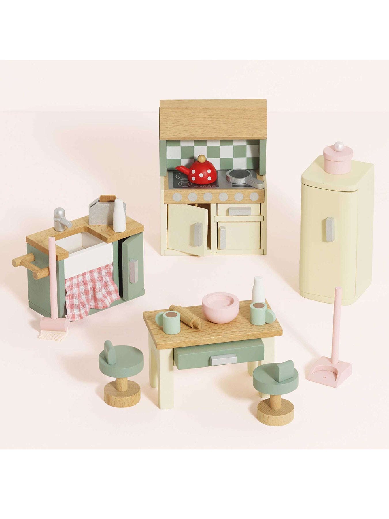 Dolls House Kitchen Furniture Toy Set