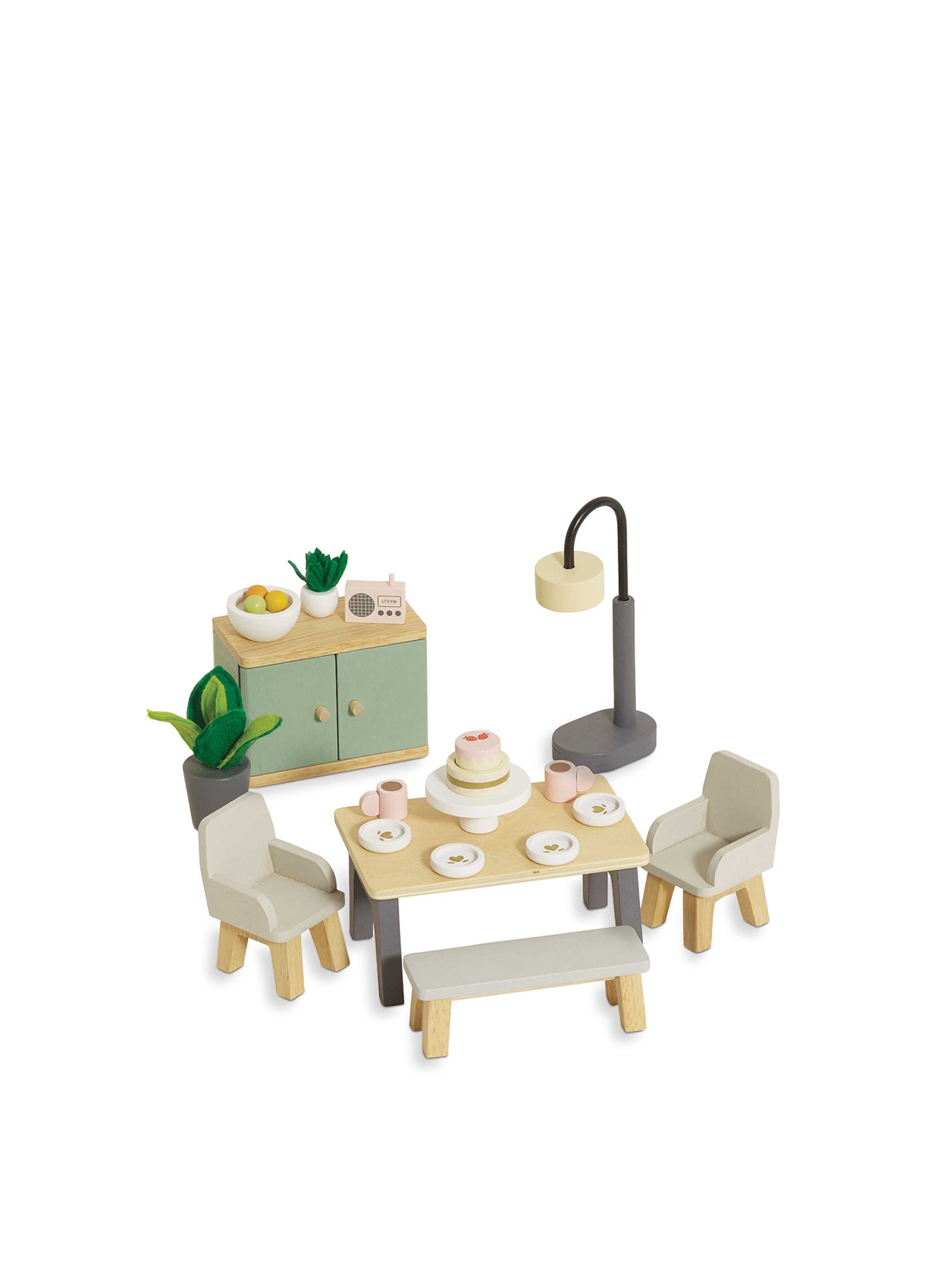 Dolls House Dining Room Furniture Toy Set