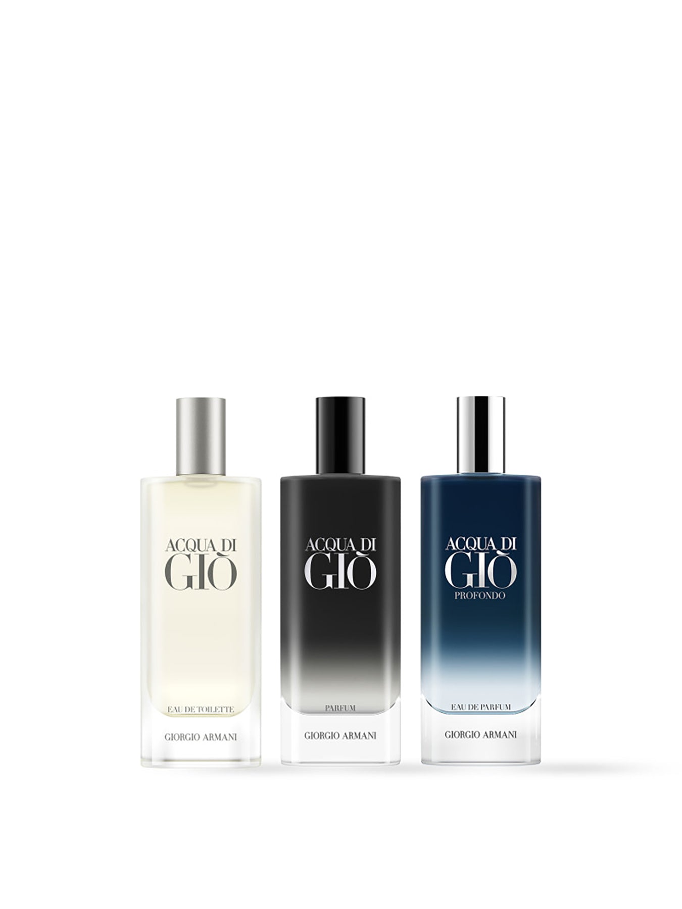 The Acqua Di Gio Trio Set 3 x 15ml