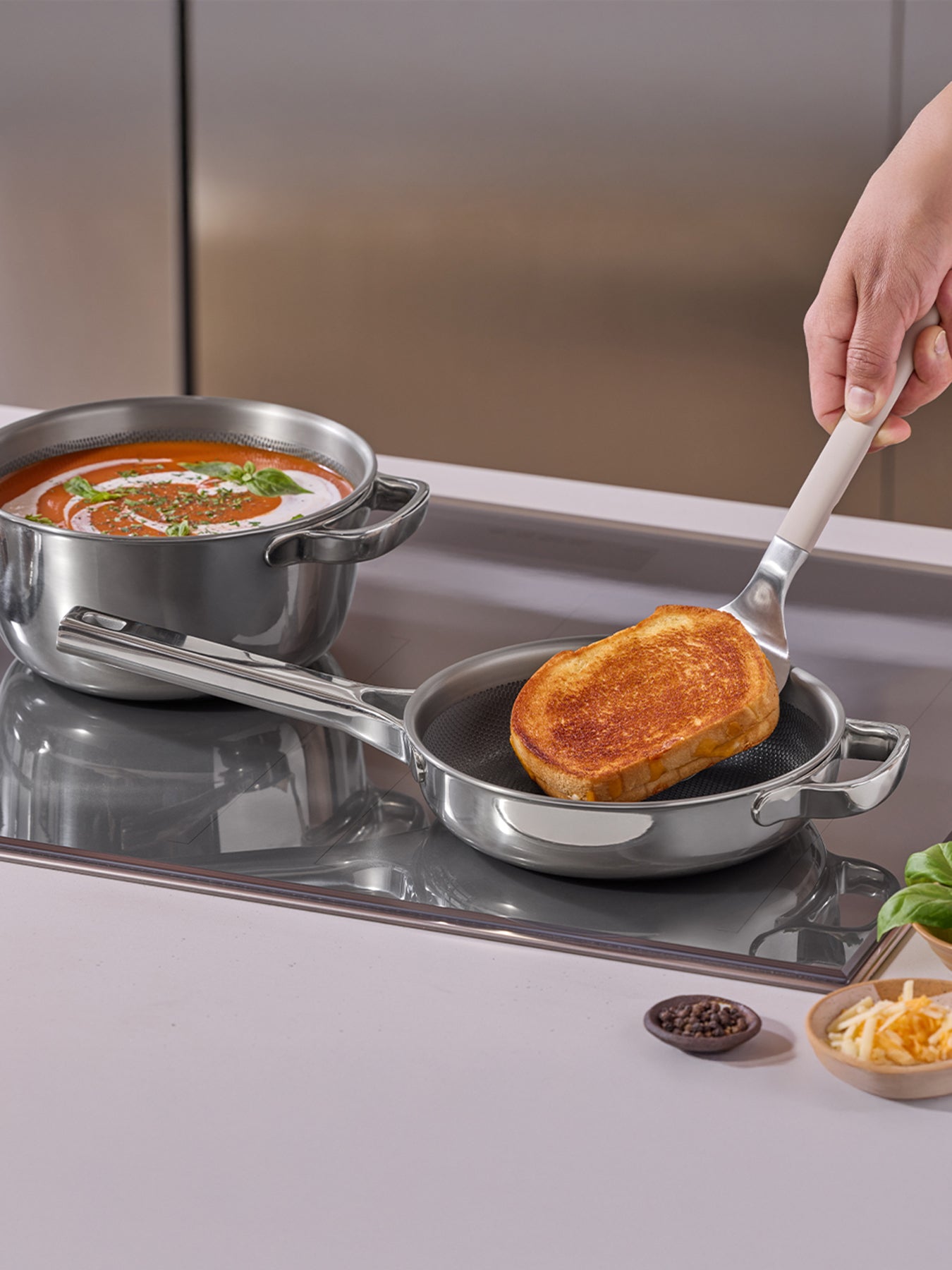Titanium Pro Mini Cookware Duo Chrome/Gold