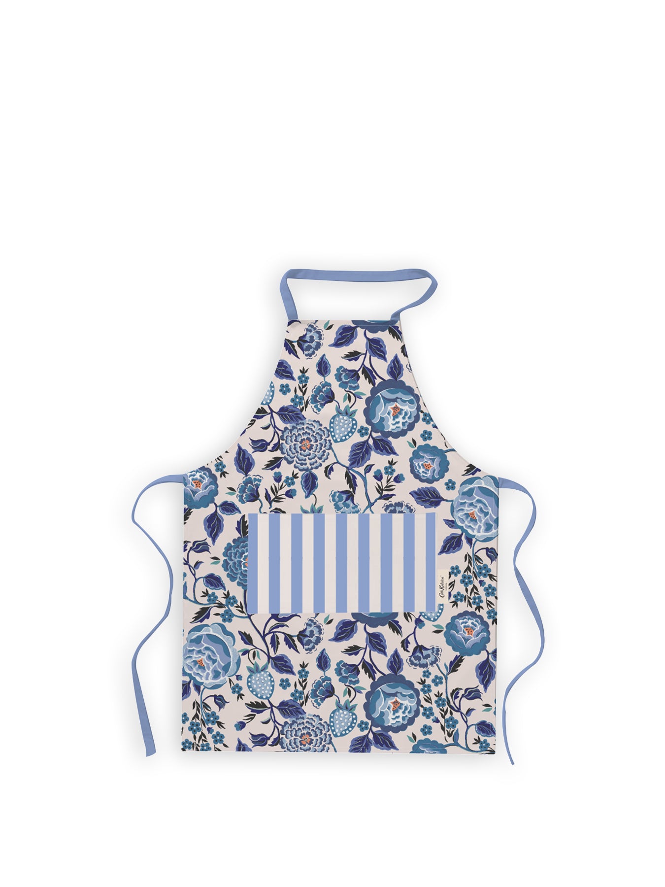 Strawberry Garden Blue Easy Adjust Apron