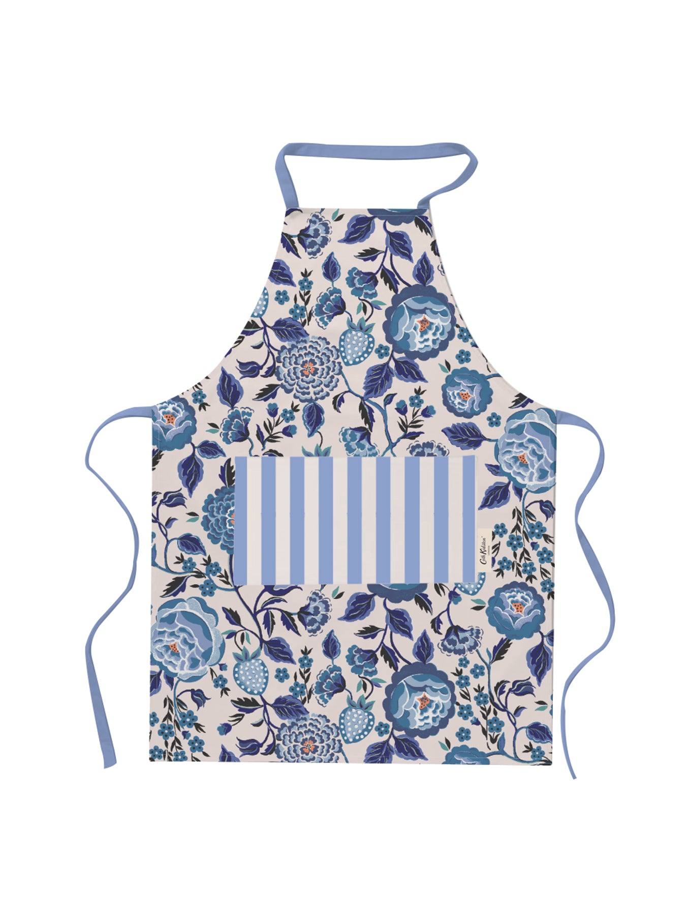 Strawberry Garden Blue Easy Adjust Apron