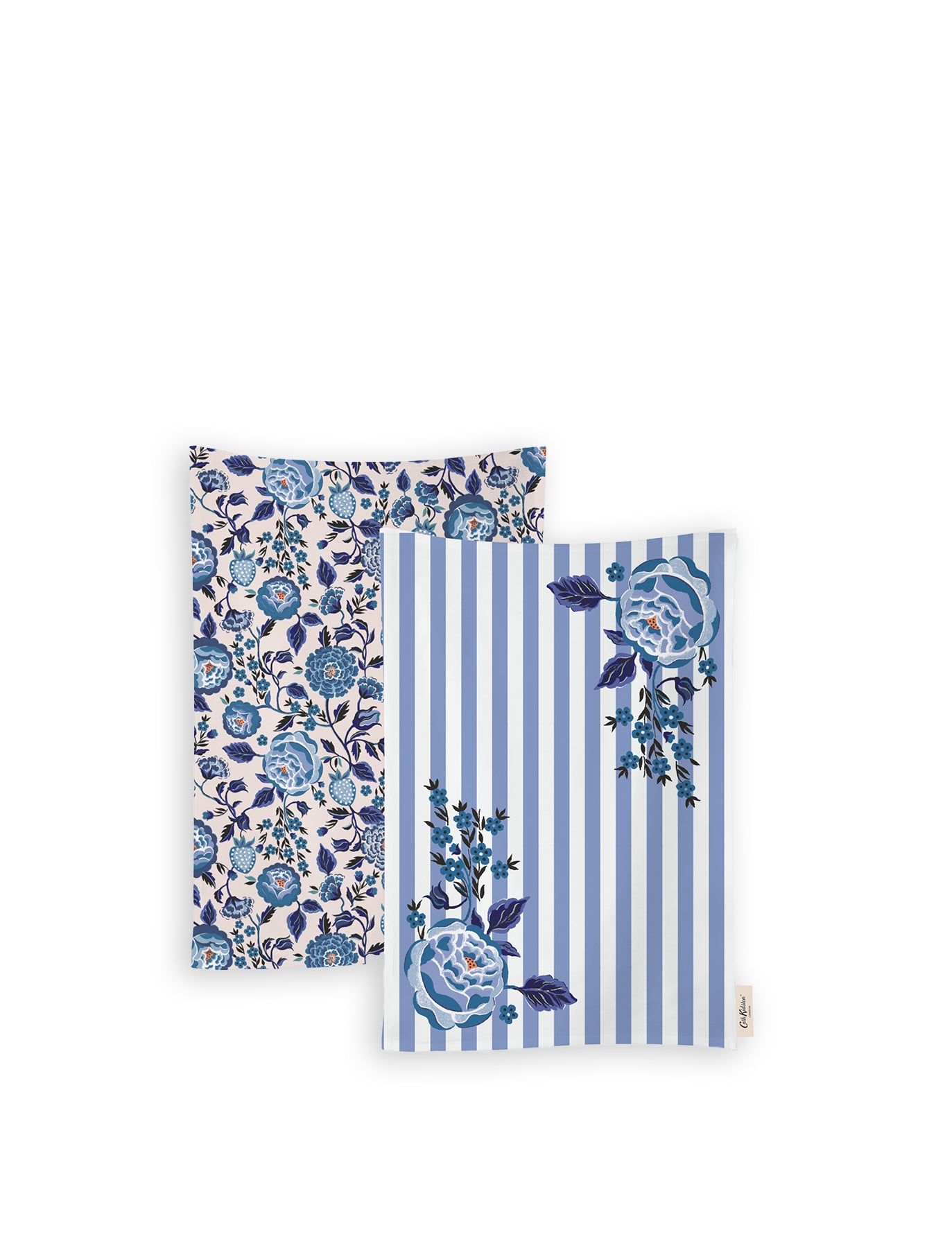 Strawberry Garden Blue 2 Pack Tea Towels