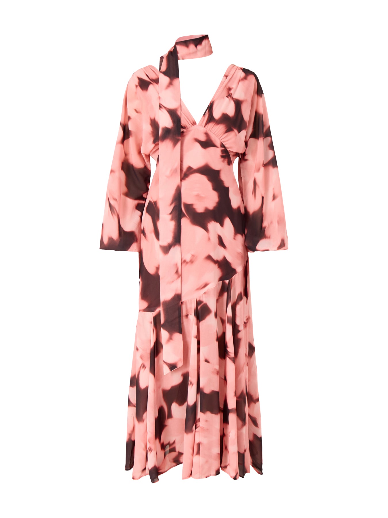 Petula Batwing Maxi Dress Blush Watercolour Floral
