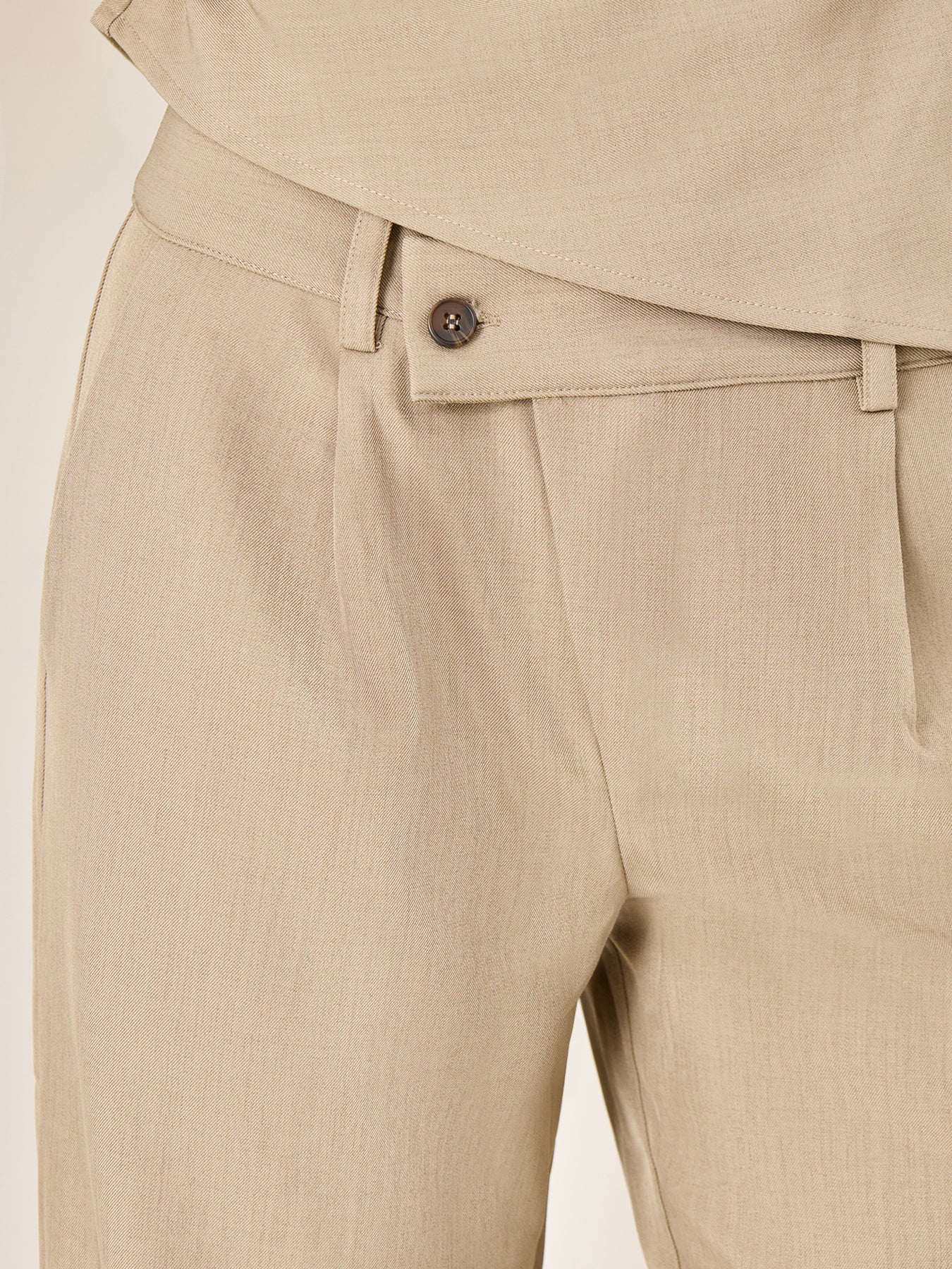 Flynn Slouchy Trousers Beige