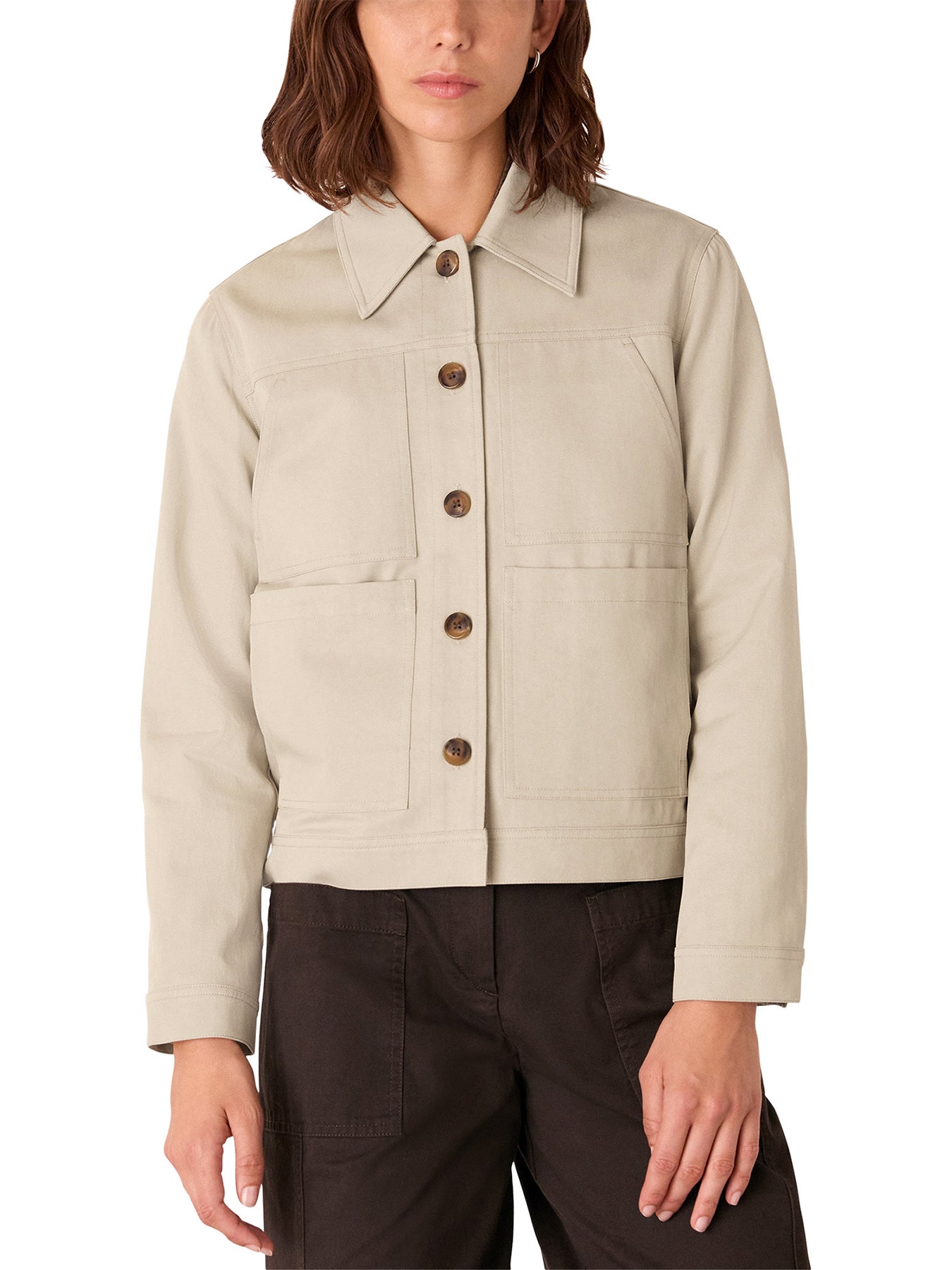 Mia Pocket Detail Jacket Beige