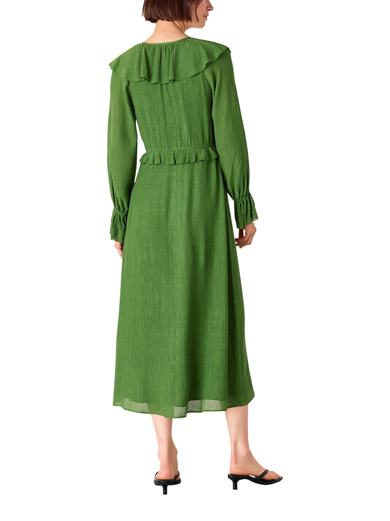 Frill Boho Midi Dress