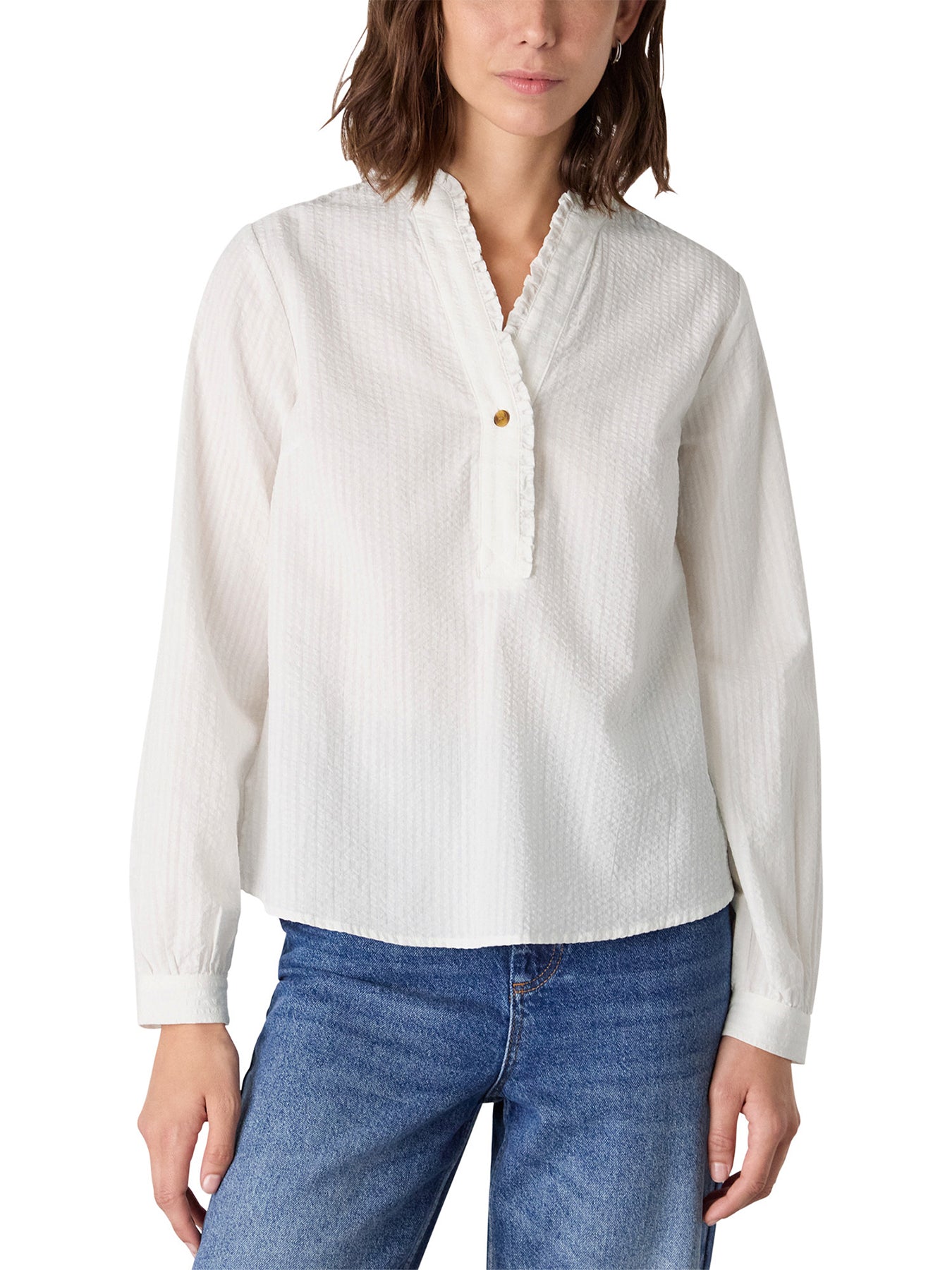 Textured Frill Shirt