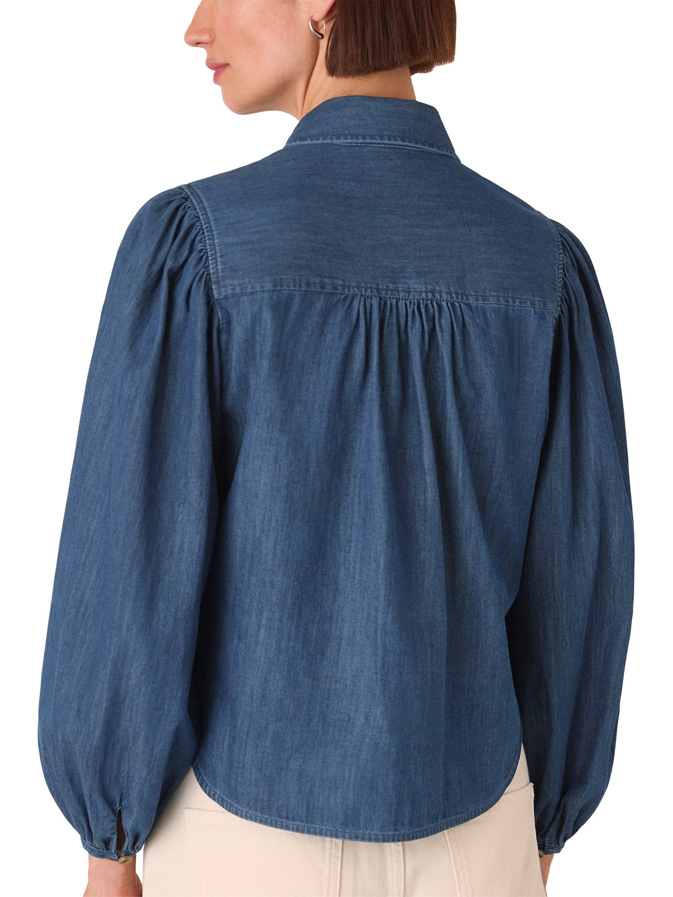 Chambray Cotton Shirt Blue
