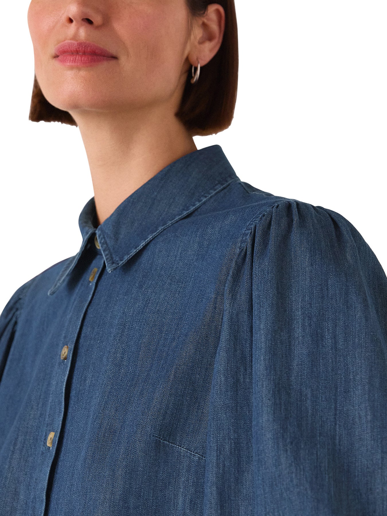 Chambray Cotton Shirt Blue