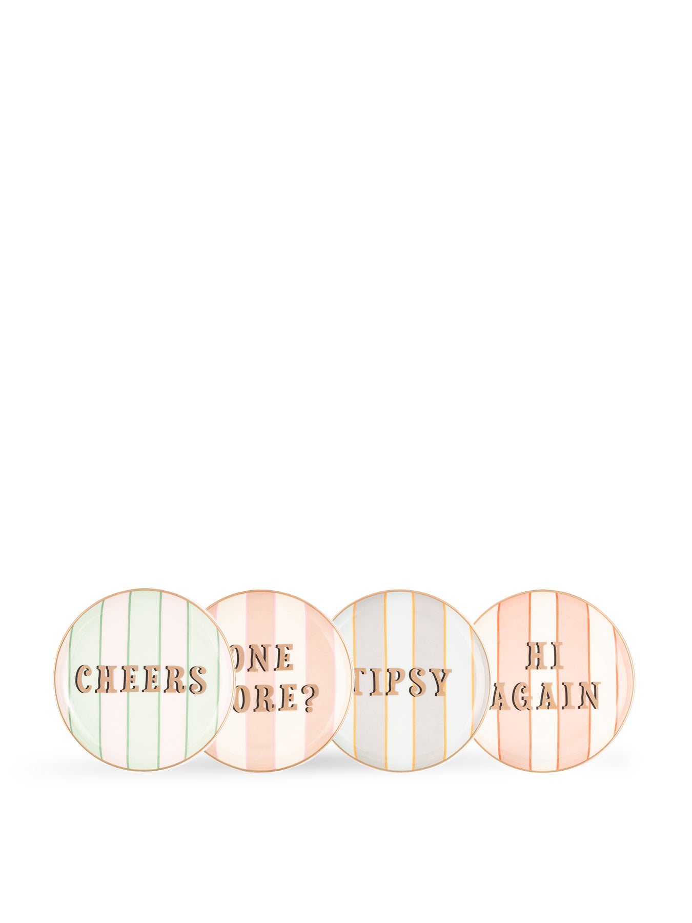 Set of 4 Slogan Coasters