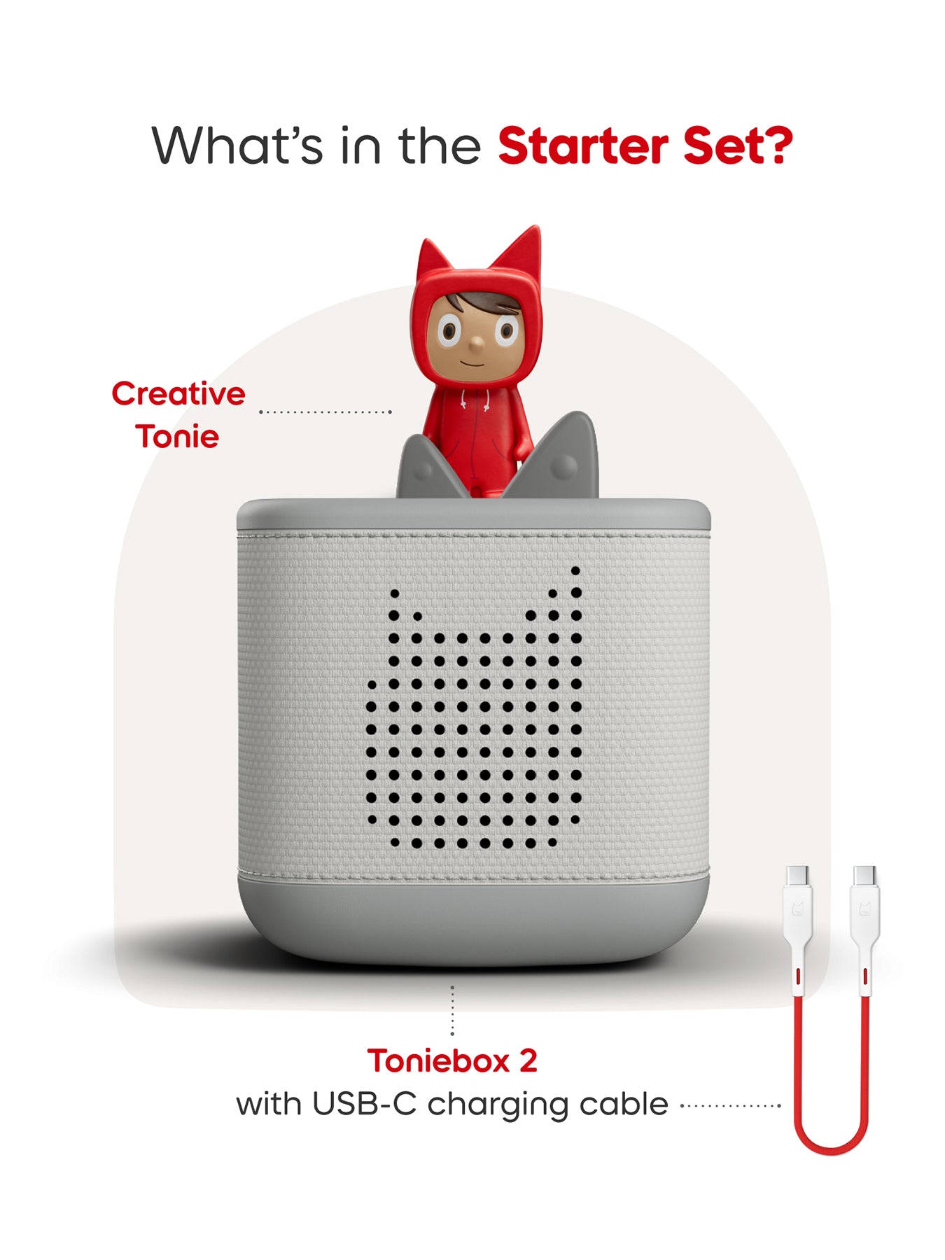 Toniebox 2 Starter Set Moon Grey