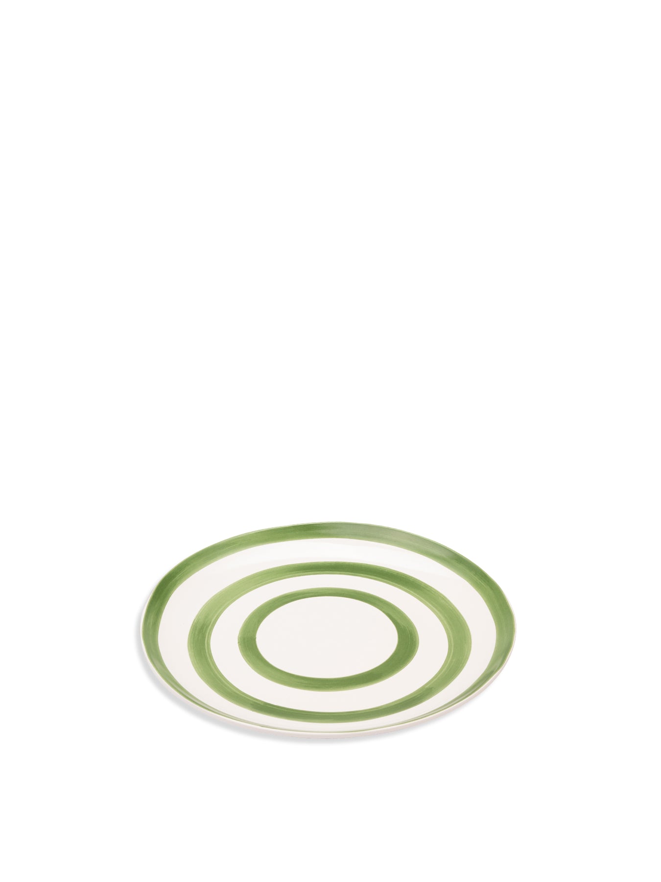 Striped Dinner Plate Blue