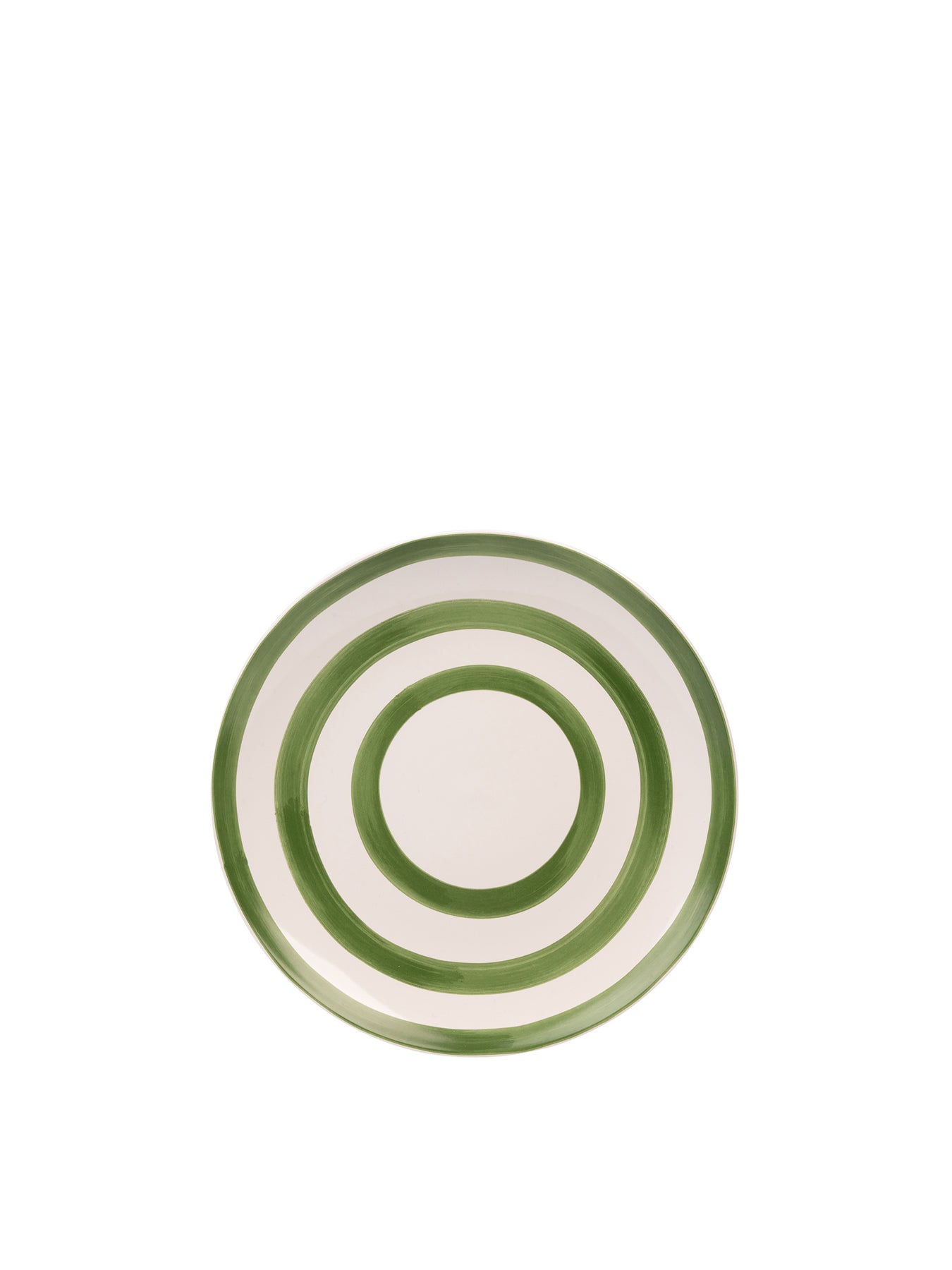 Striped Dinner Plate Blue
