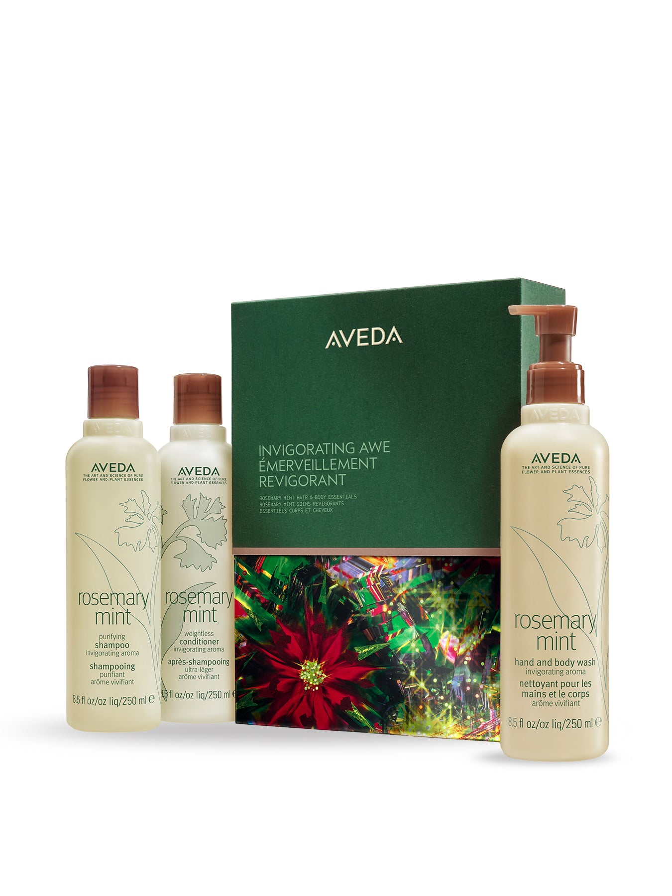 The Invigorating Awe Rosemary Mint Hair and Body Essentials