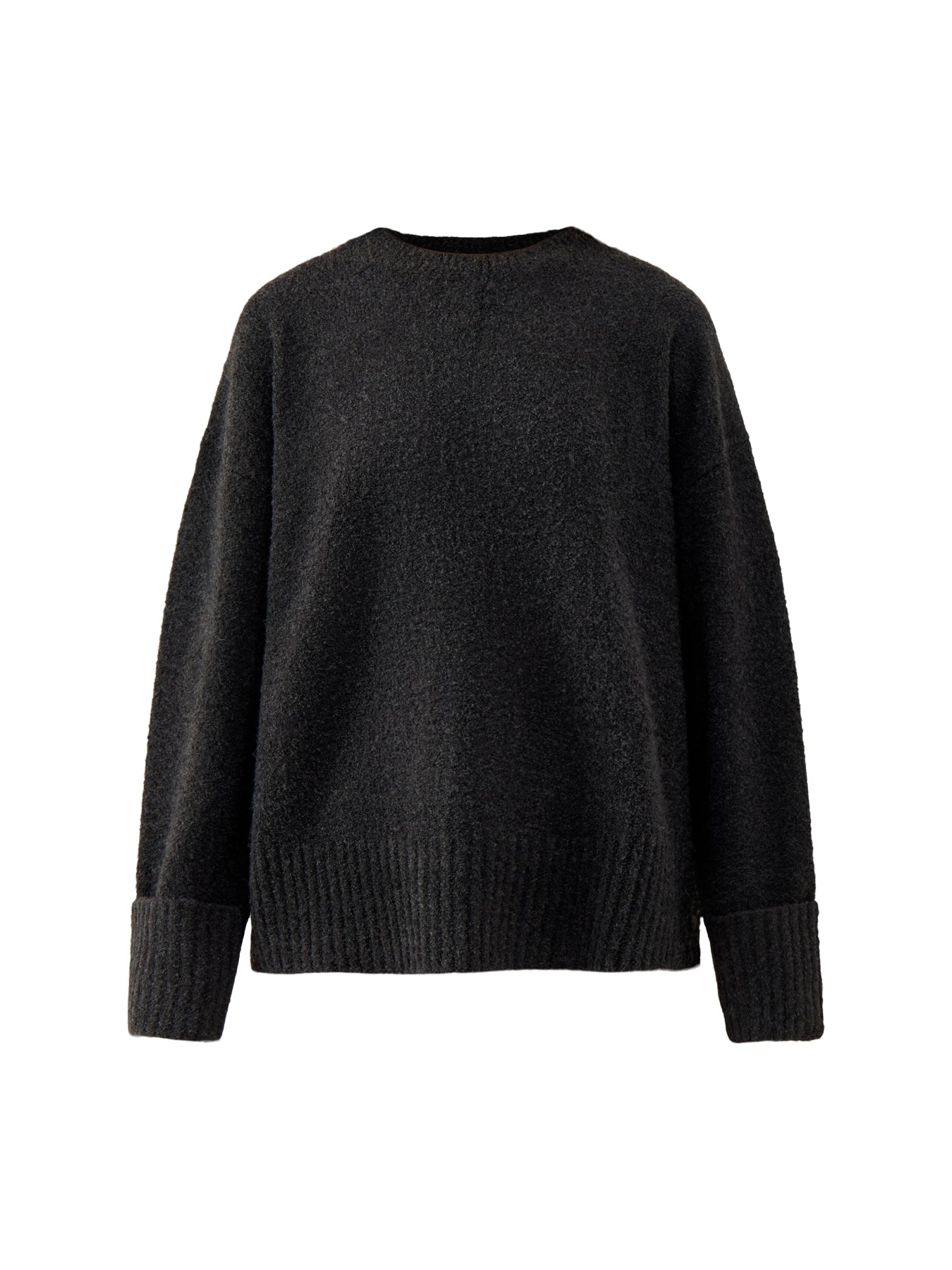 Camille Oversized Borg Jumper Slate Grey