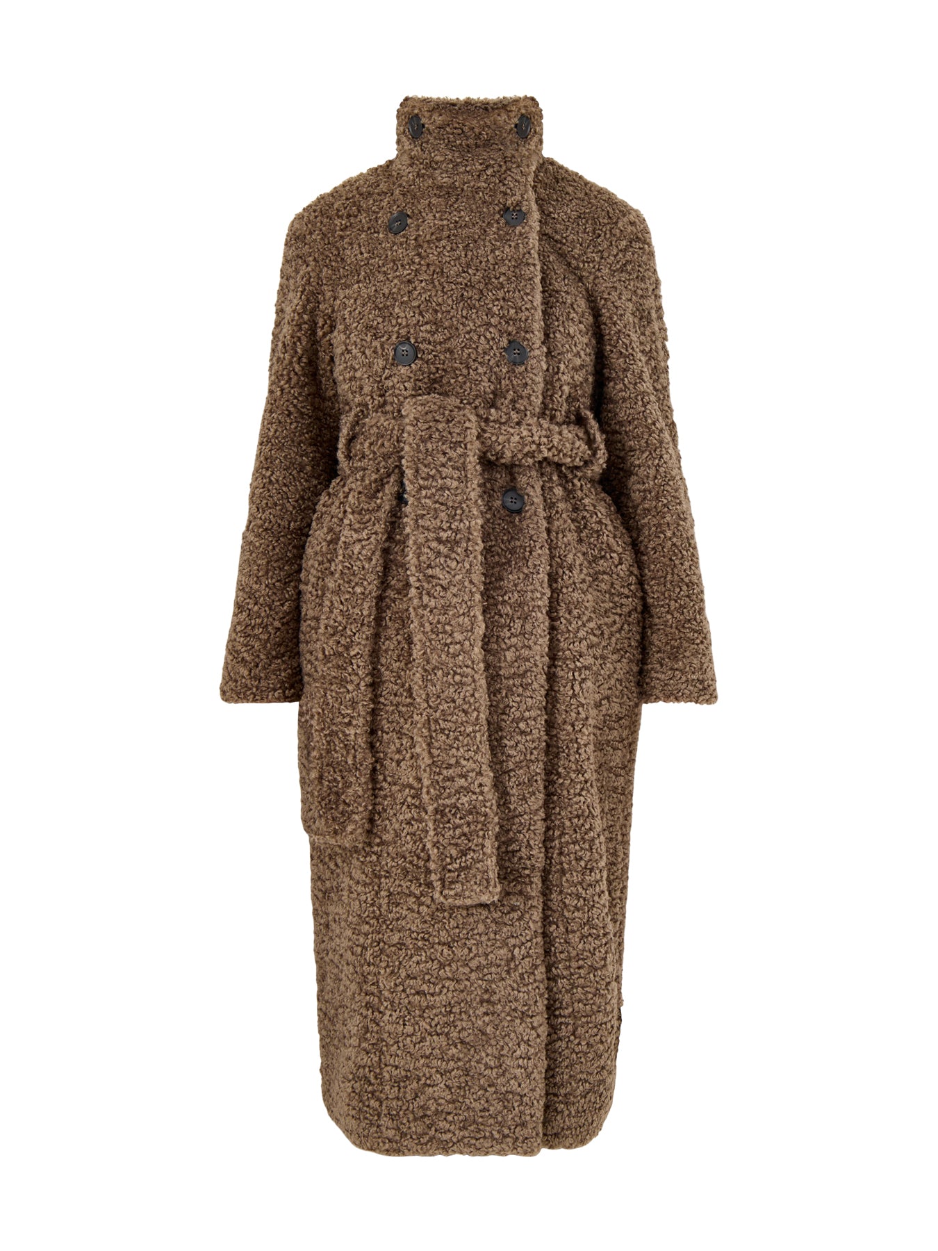 Atlas Bouclé Coat Taupe