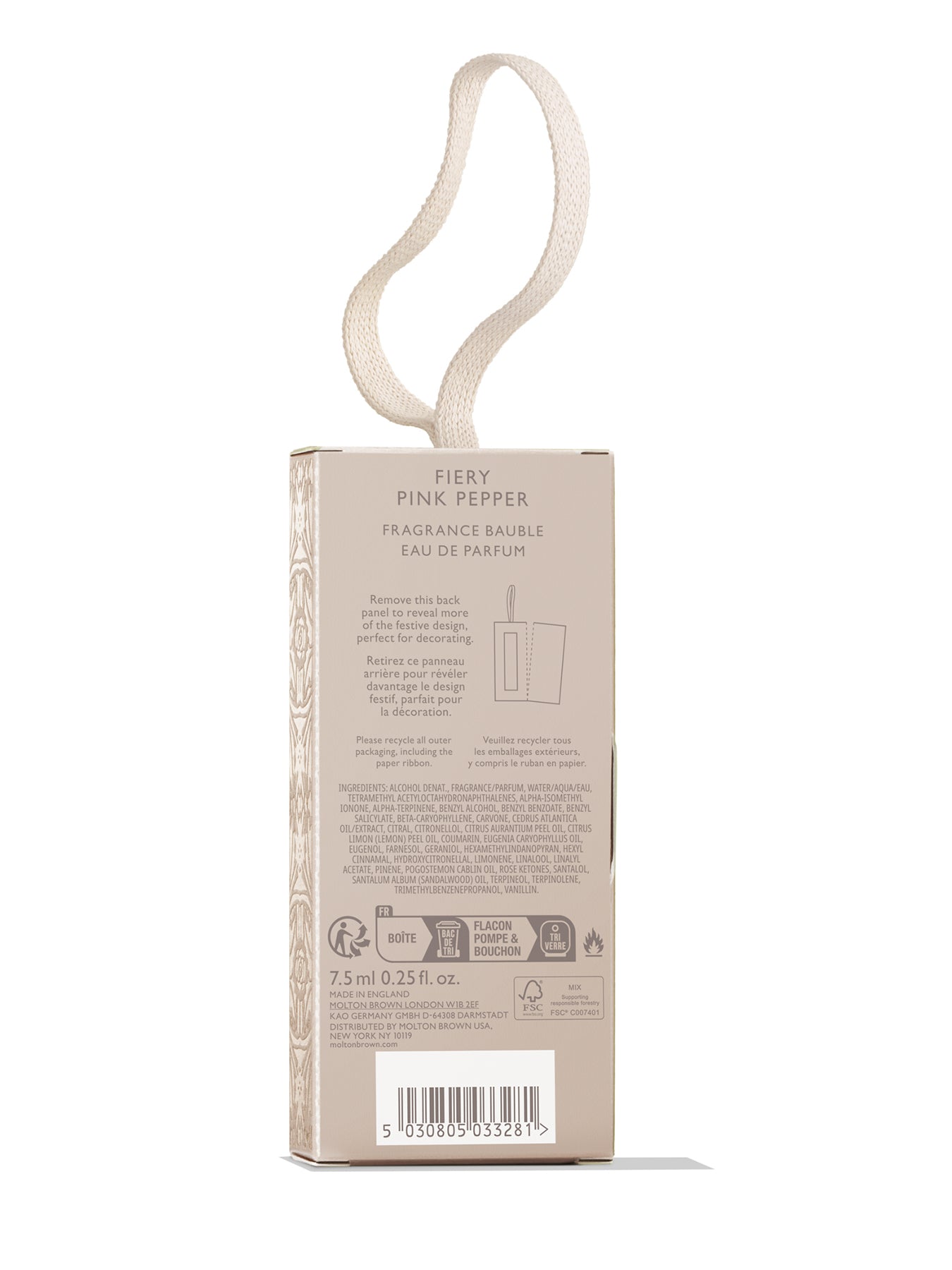 Fiery Pink Pepper Fragrance Bauble