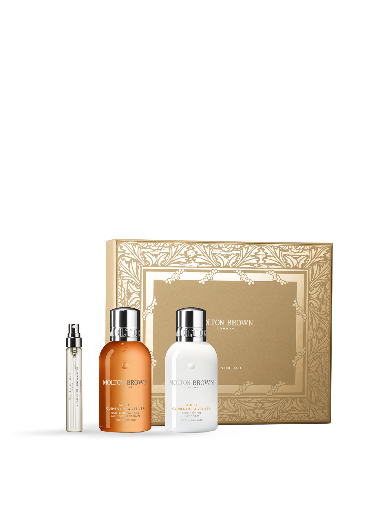Sunlit Clementine & Vetiver Travel Gift Set