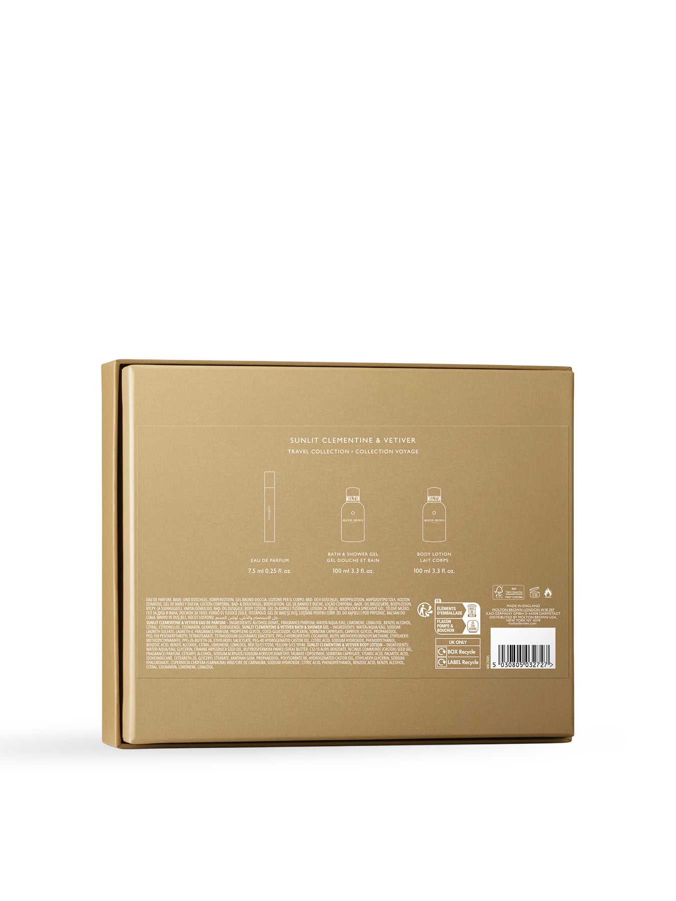 Sunlit Clementine & Vetiver Travel Gift Set