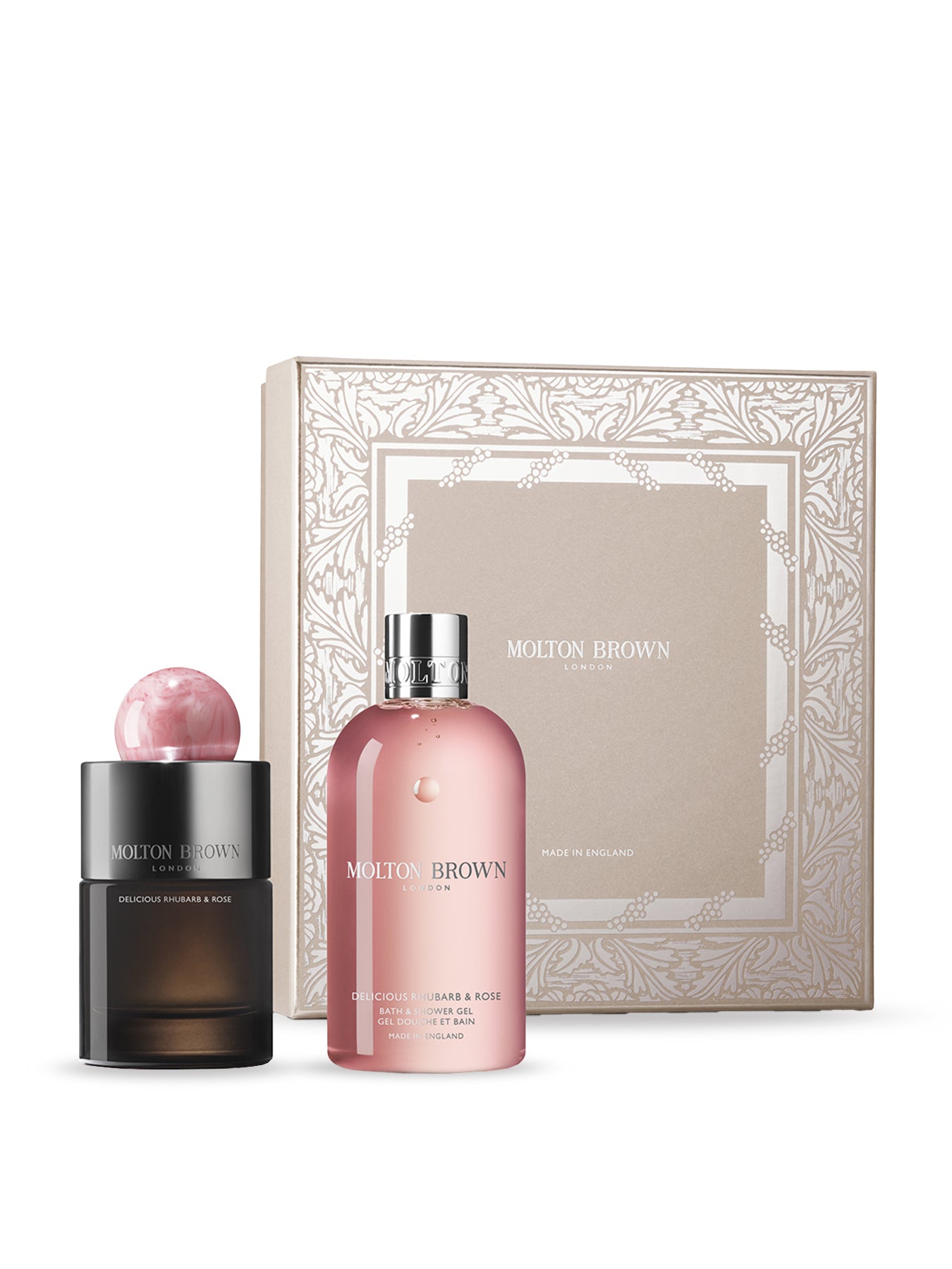 Delicious Rhubarb and Rose Fragrance Gift Set