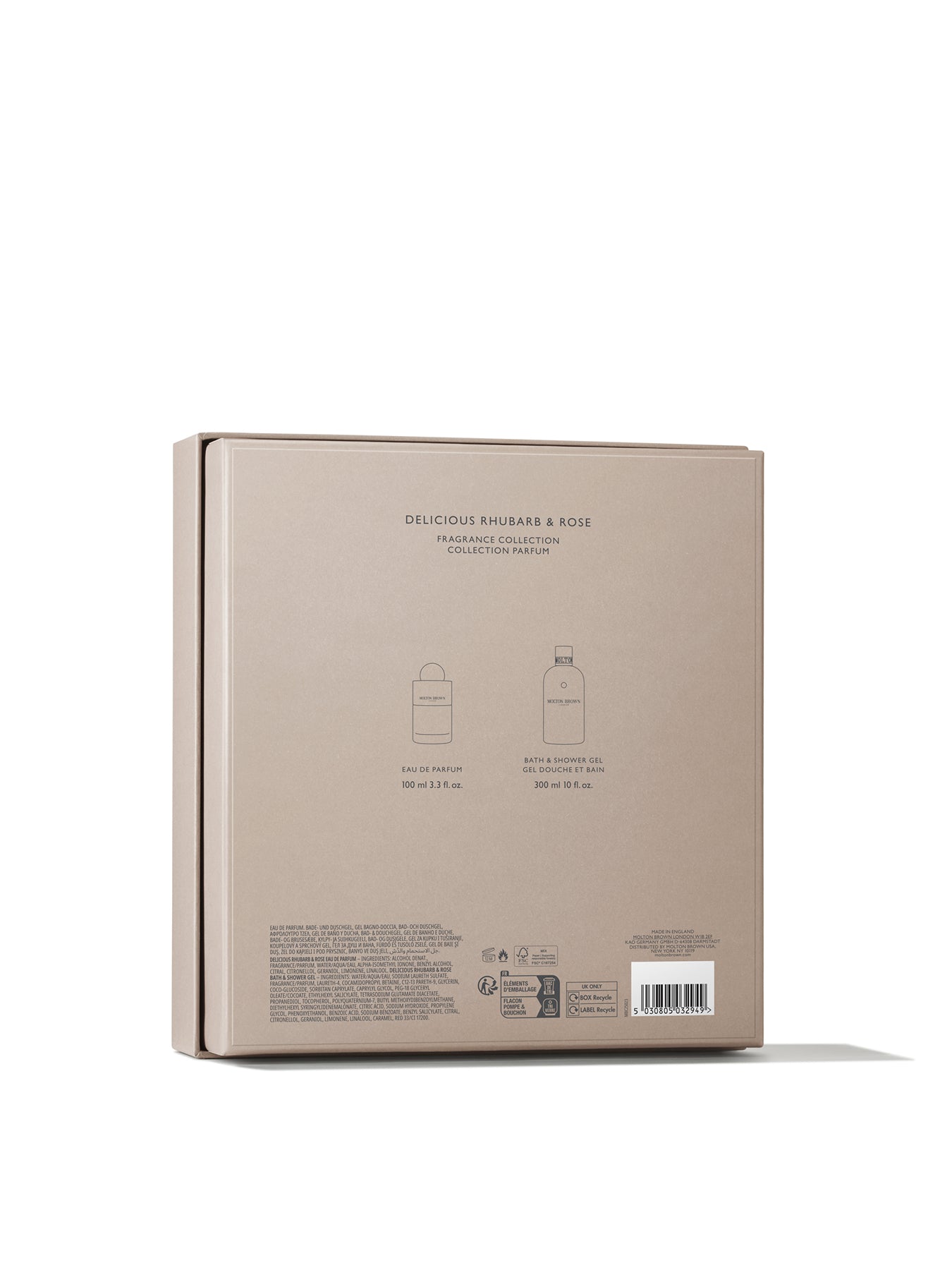 Delicious Rhubarb and Rose Fragrance Gift Set