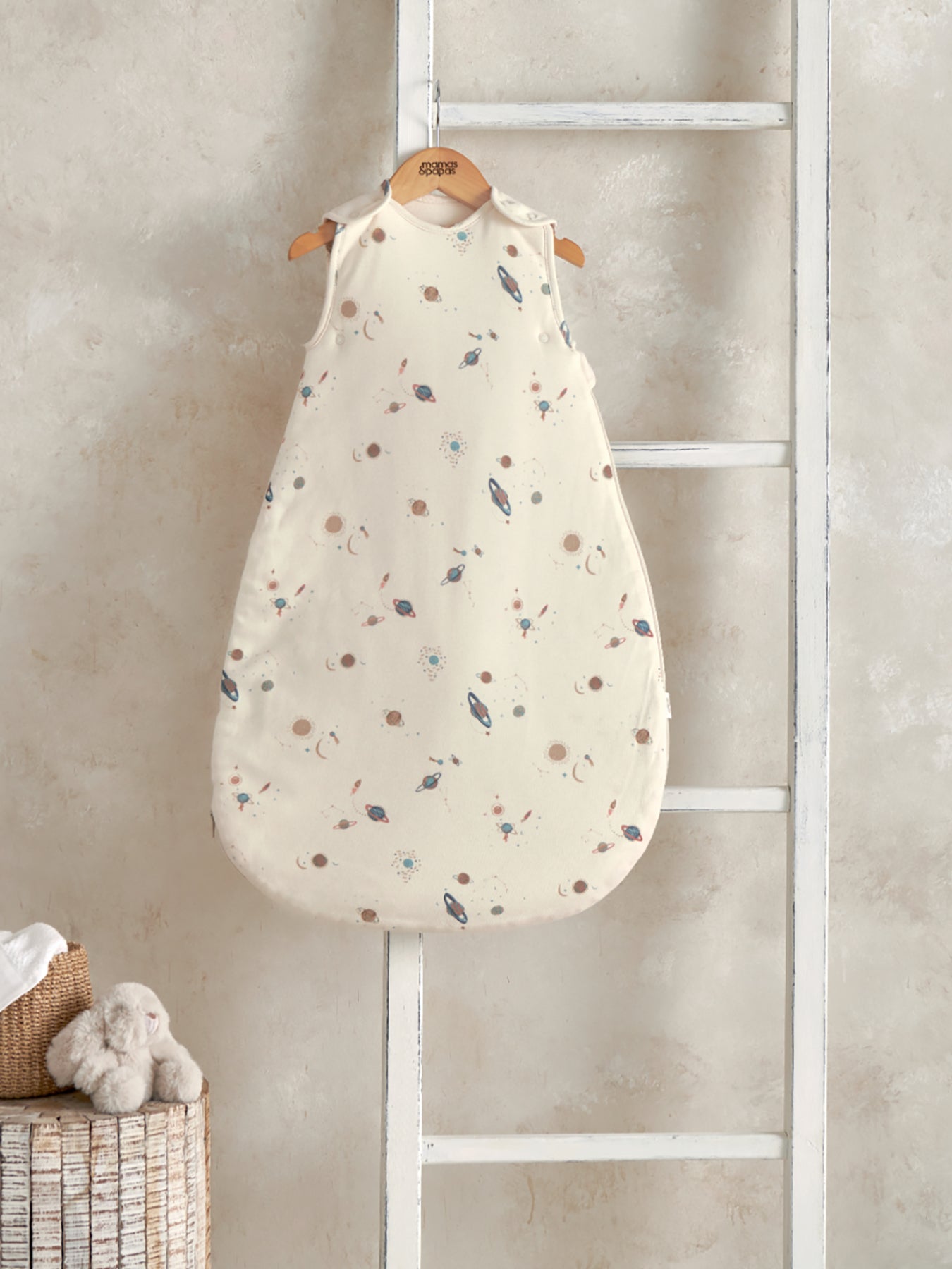 Baby Sleeping Bag Space Print Blue