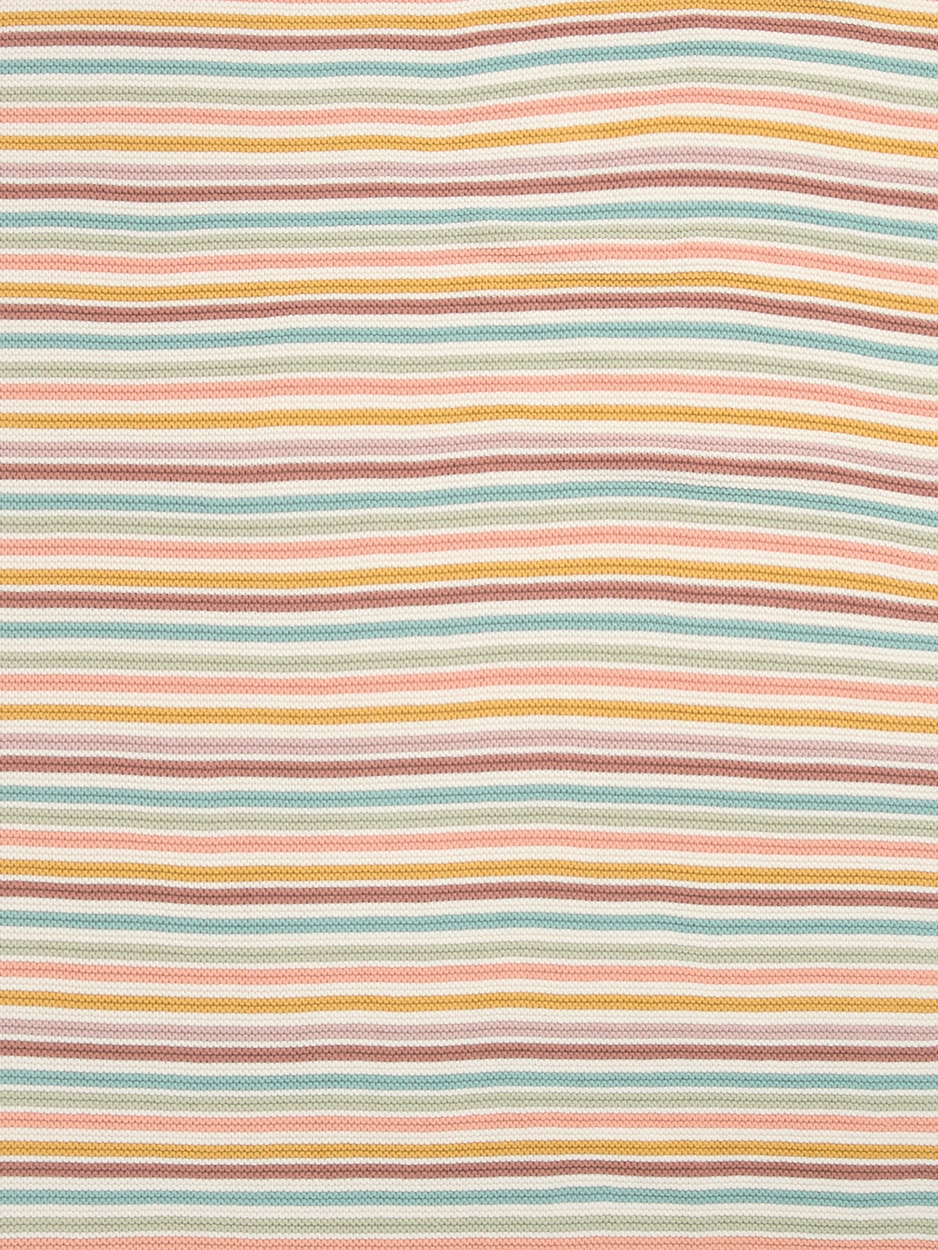 Baby Knitted Blanket Stripe Orchard