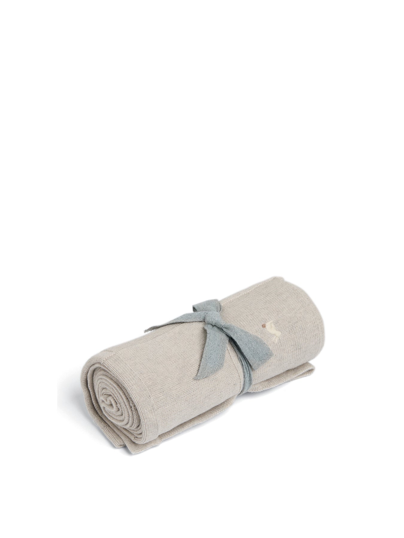 Knitted Blanket Bunny Grey