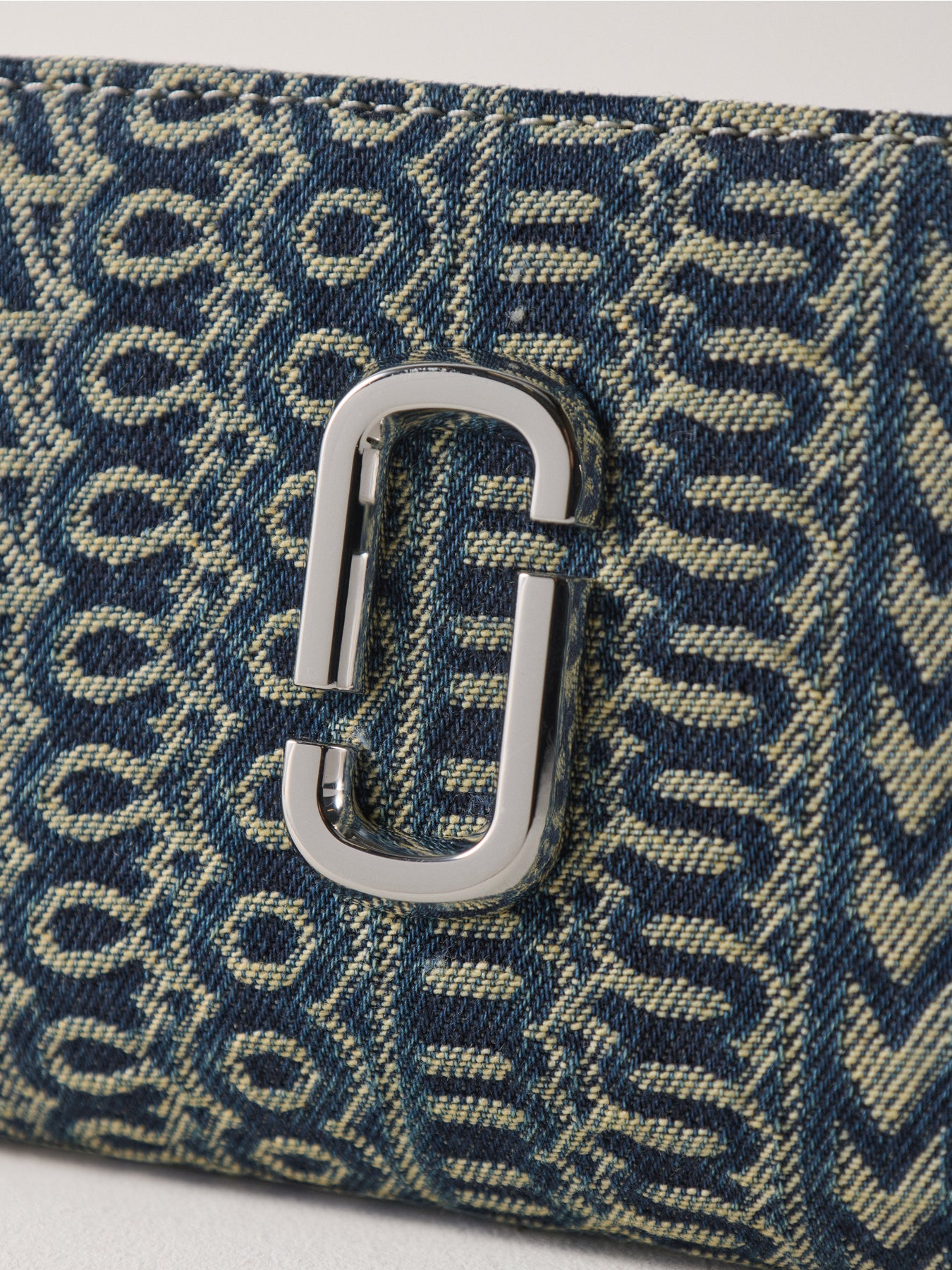 Mini Compact Wallet Sun Faded Denim