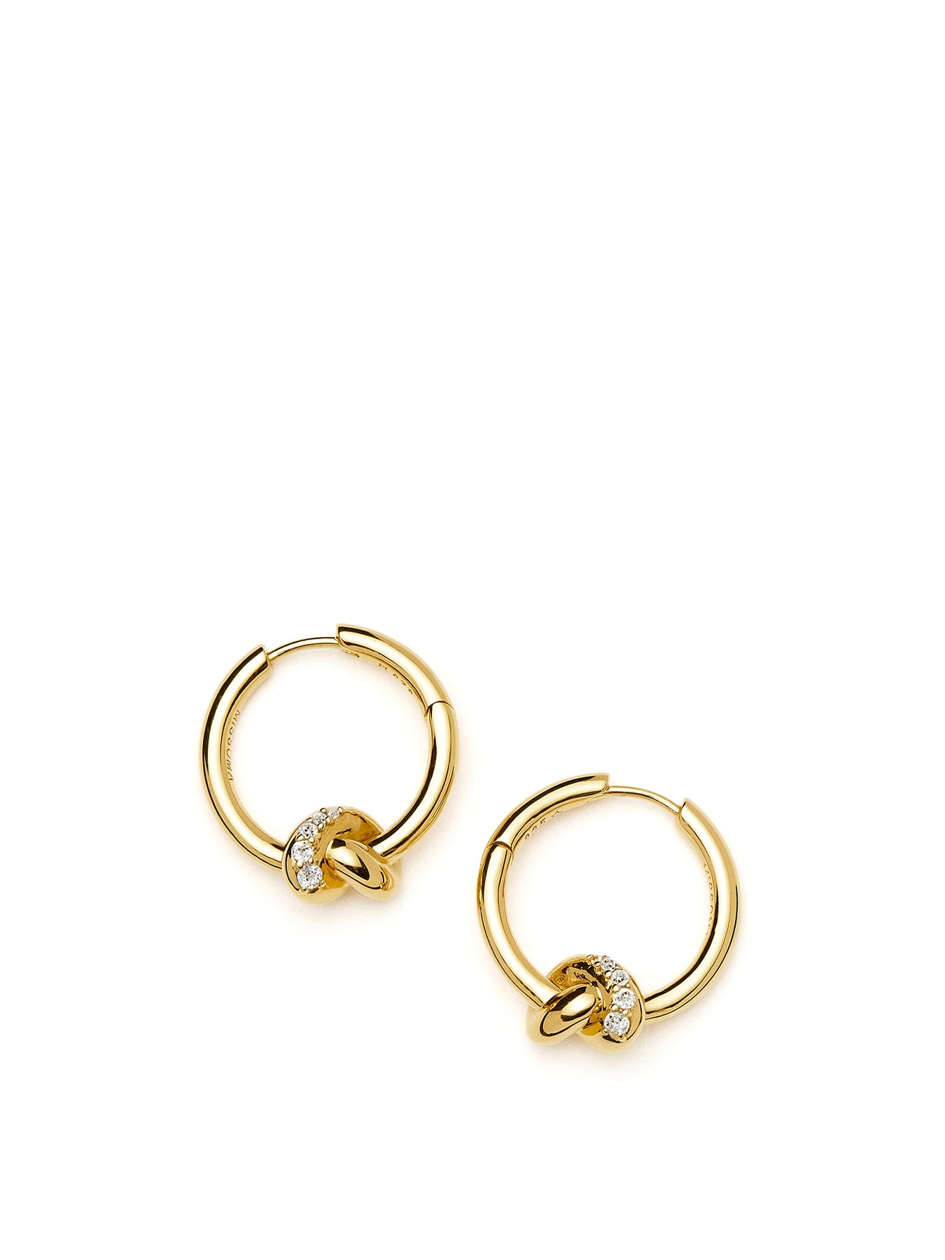 Lucy Williams Small Hoop Earrings Gold