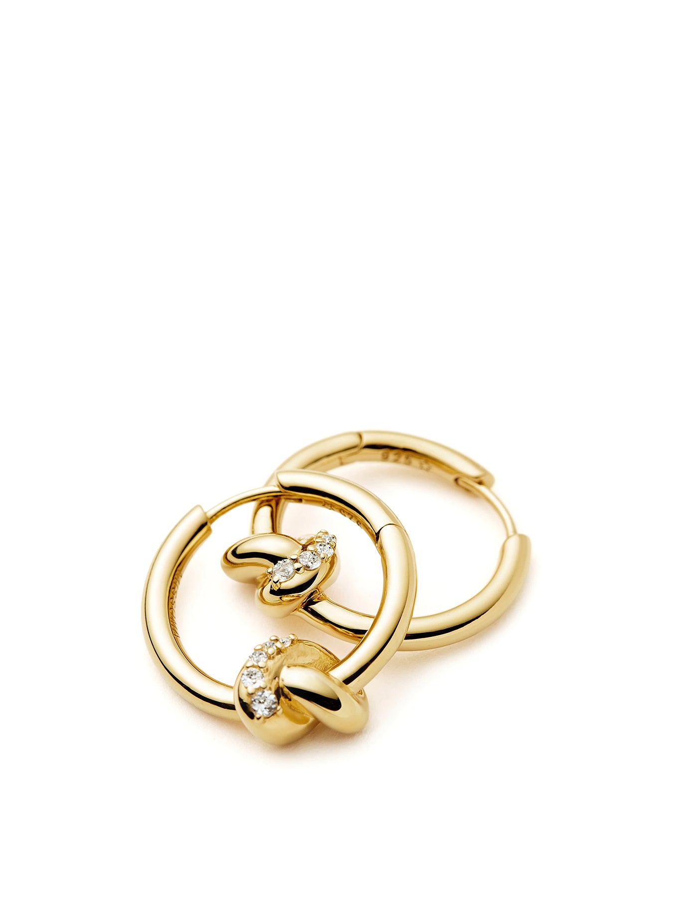 Lucy Williams Small Hoop Earrings Gold