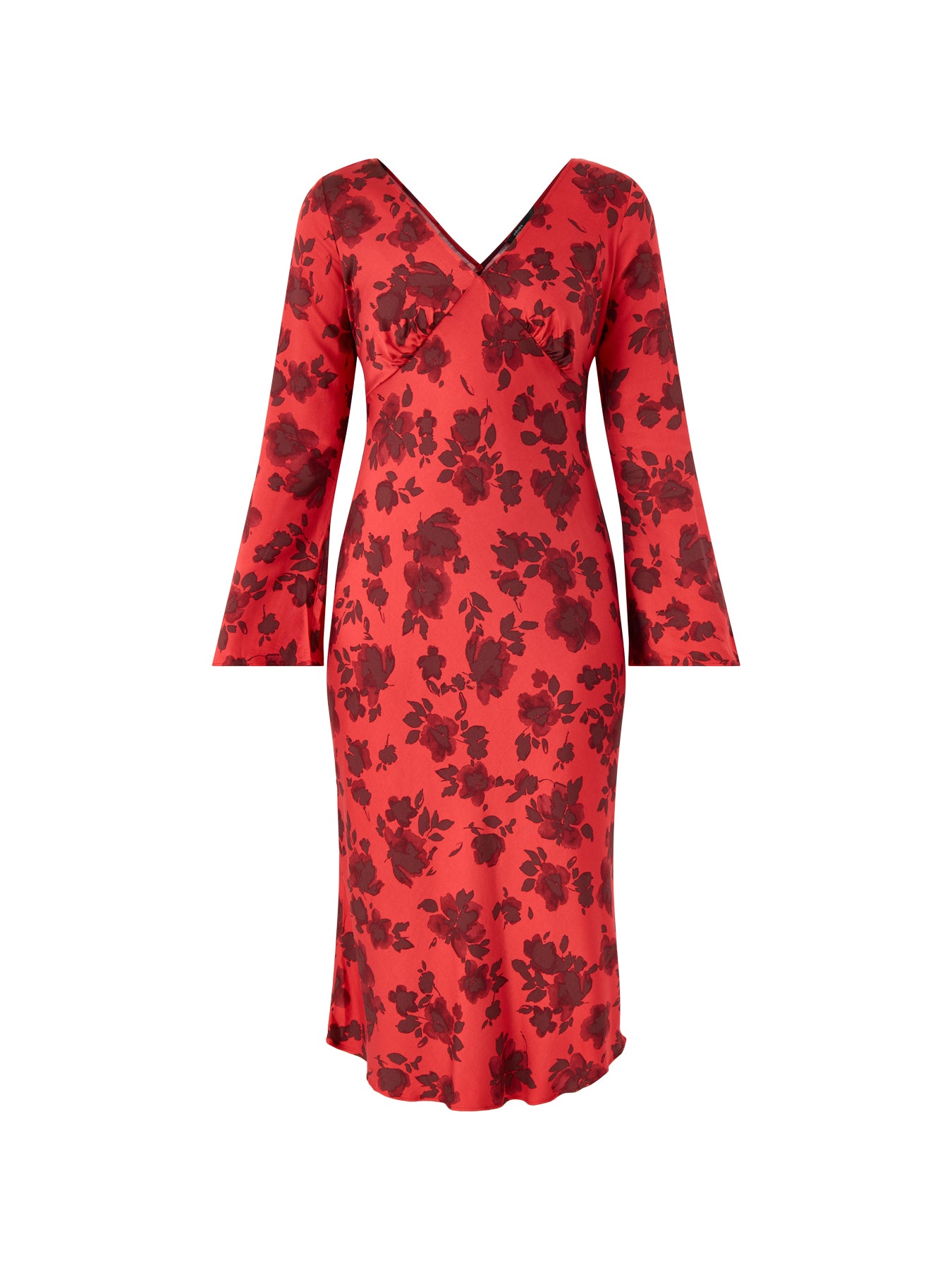 Josie Midi Dress Red Floral 