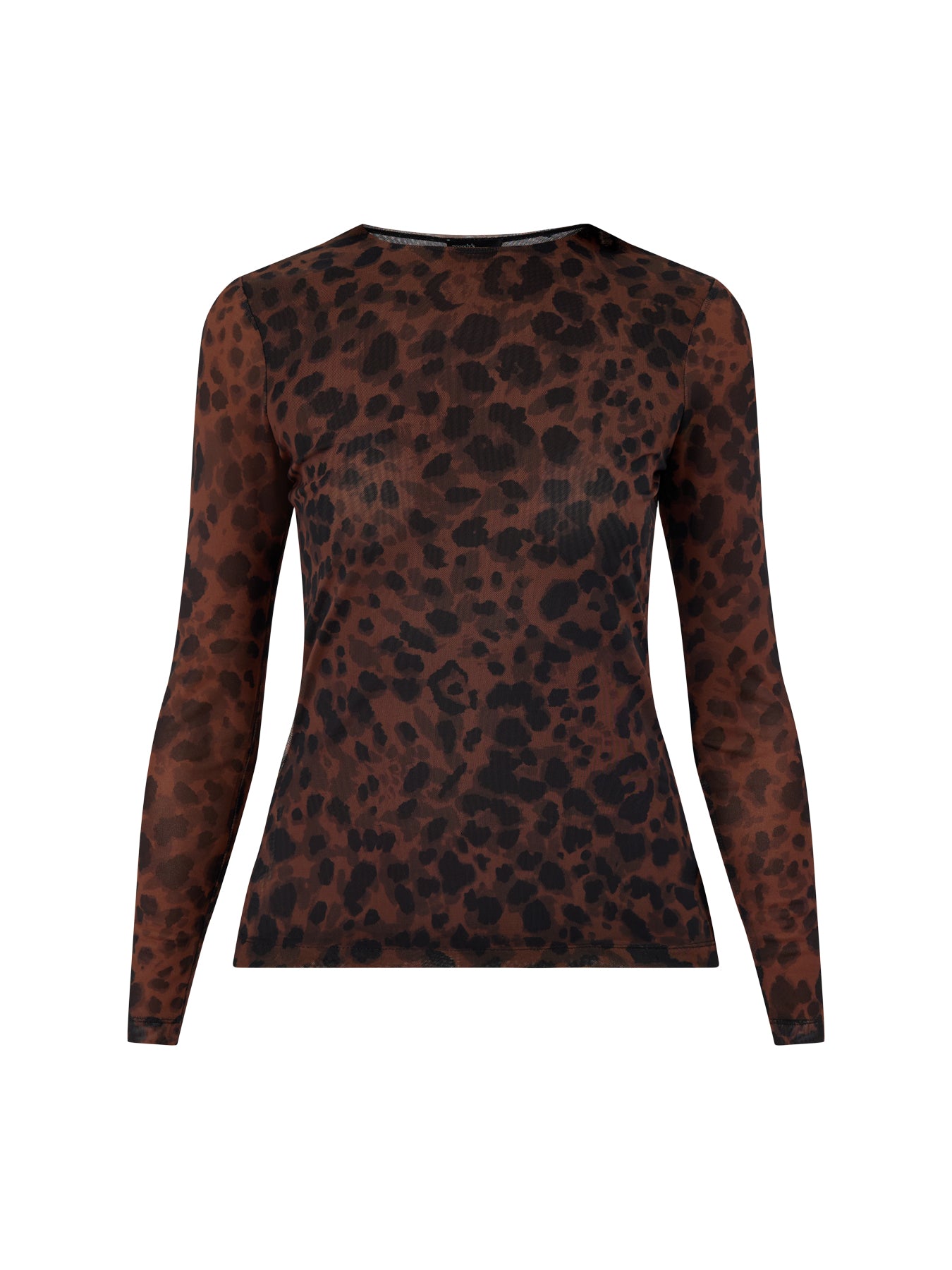 Mesh Spencer Top Brown