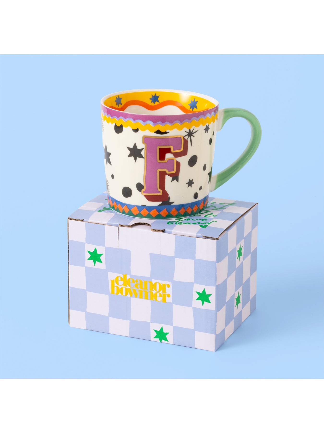 Eleanor Bowmer Alphabet Letter F Mug
