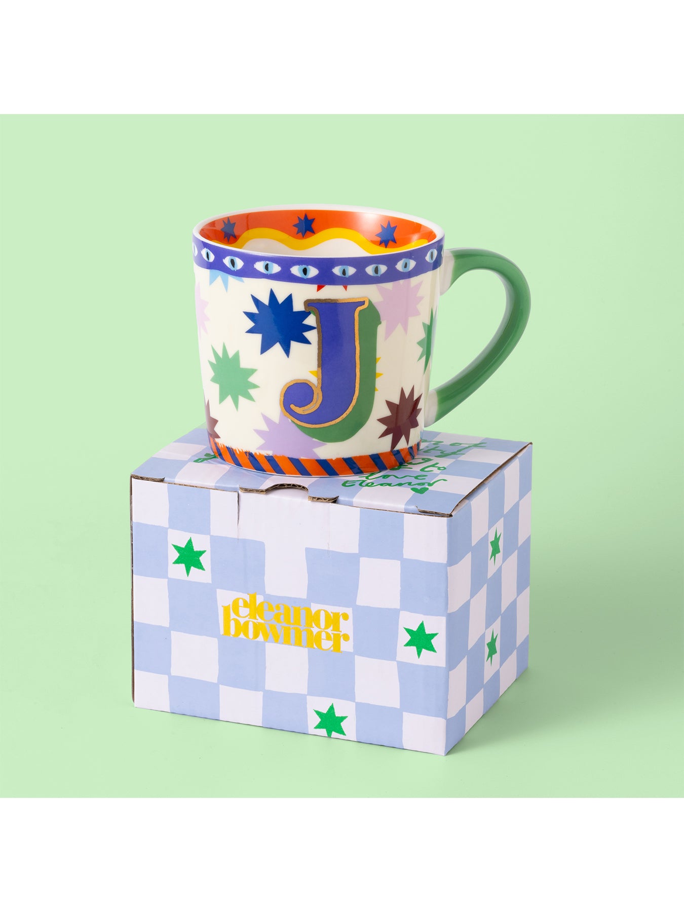 Eleanor Bowmer Alphabet Letter J Mug