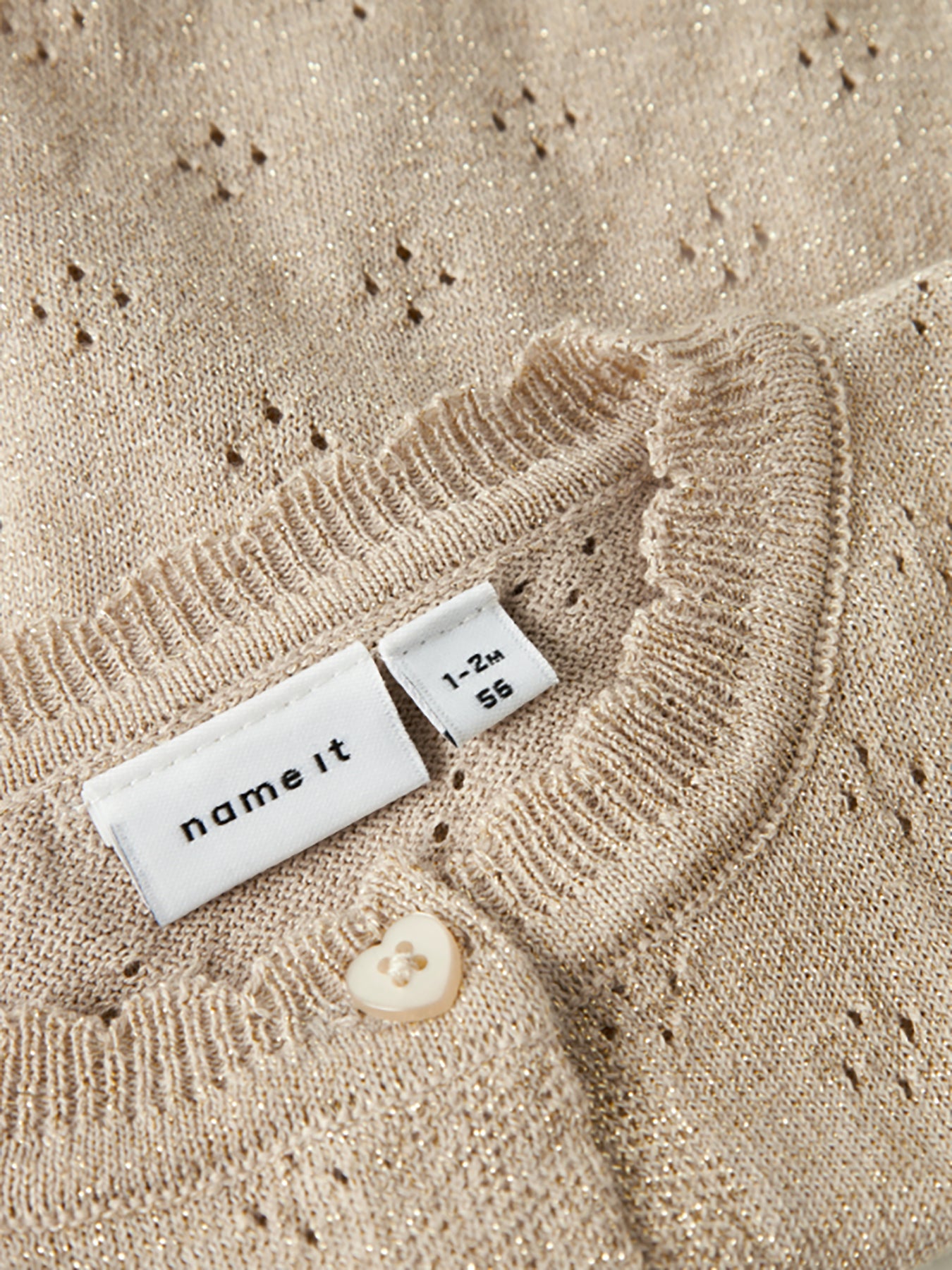Baby Frolia Knit Cardigan Dusty Pink