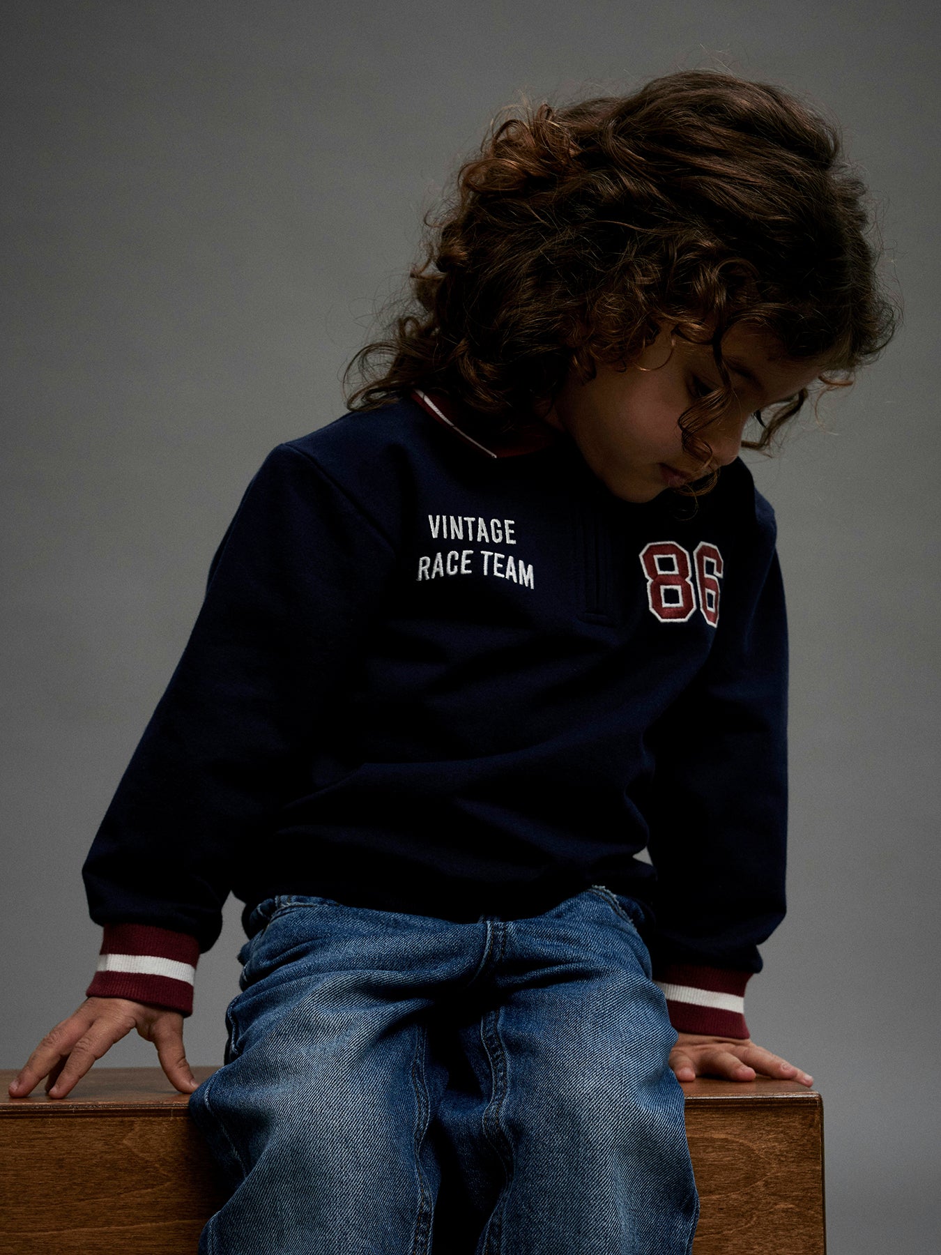 Boys’ Ramse Polo Sweatshirt Navy