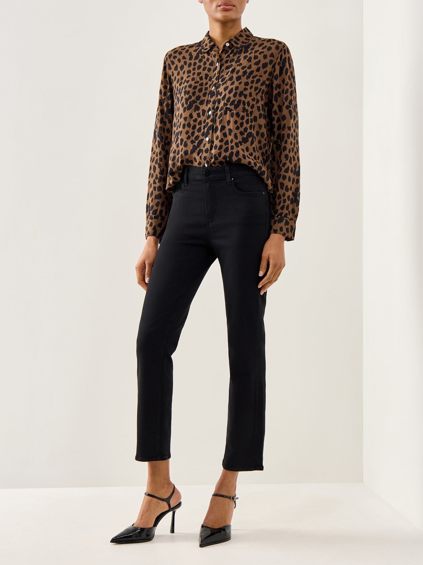 Josephine Shirt Leopard Print Brown