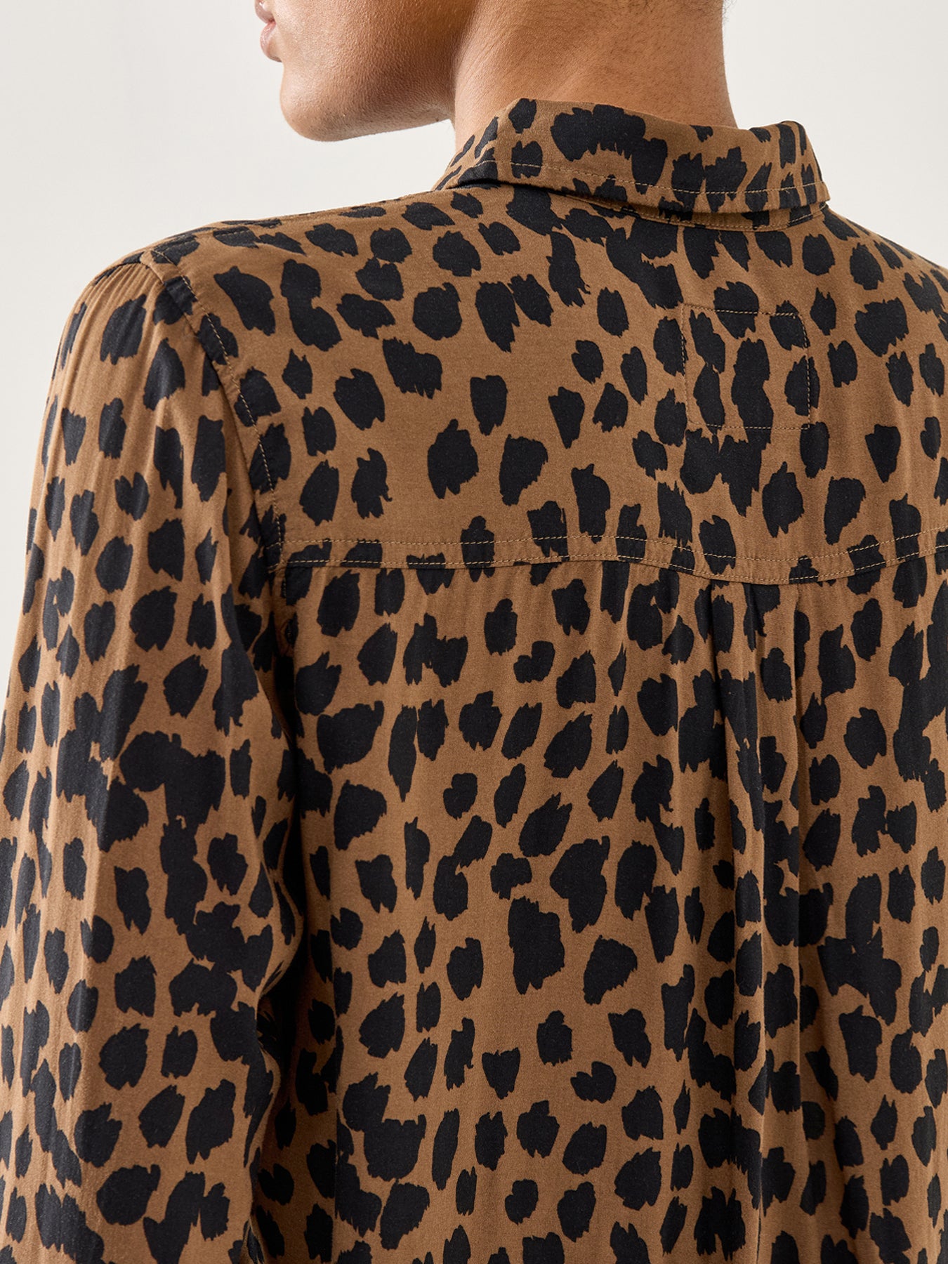 Josephine Shirt Leopard Print Brown