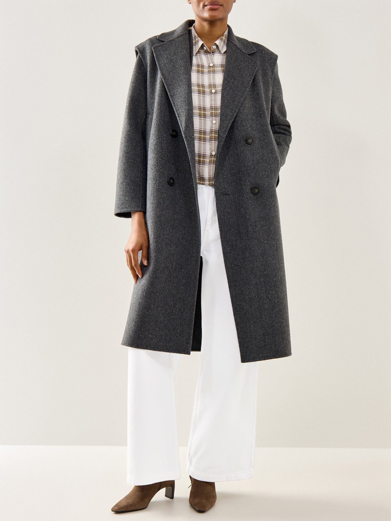 Malin Cropped Brushed Shirt Multi
