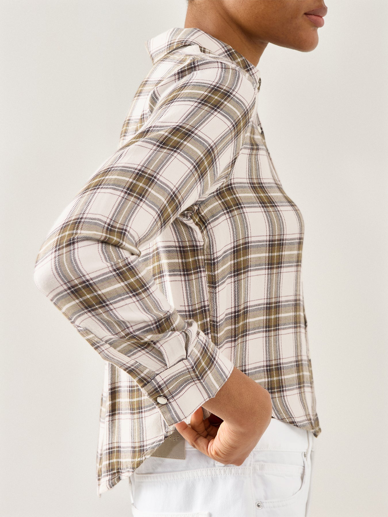 Malin Cropped Brushed Shirt Multi