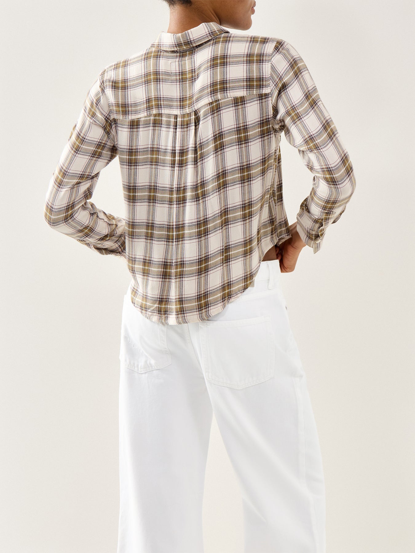 Malin Cropped Brushed Shirt Multi