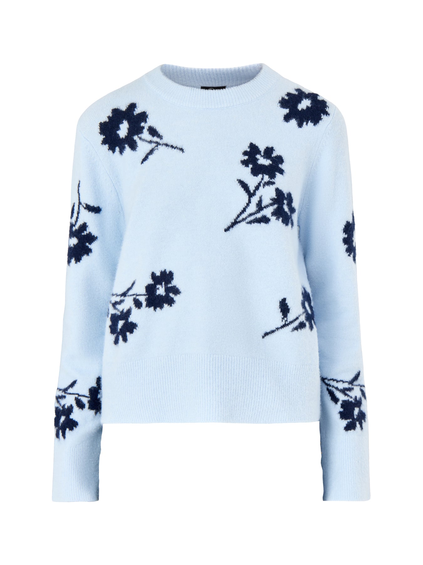Anise Floral Jacquard Jumper Blue