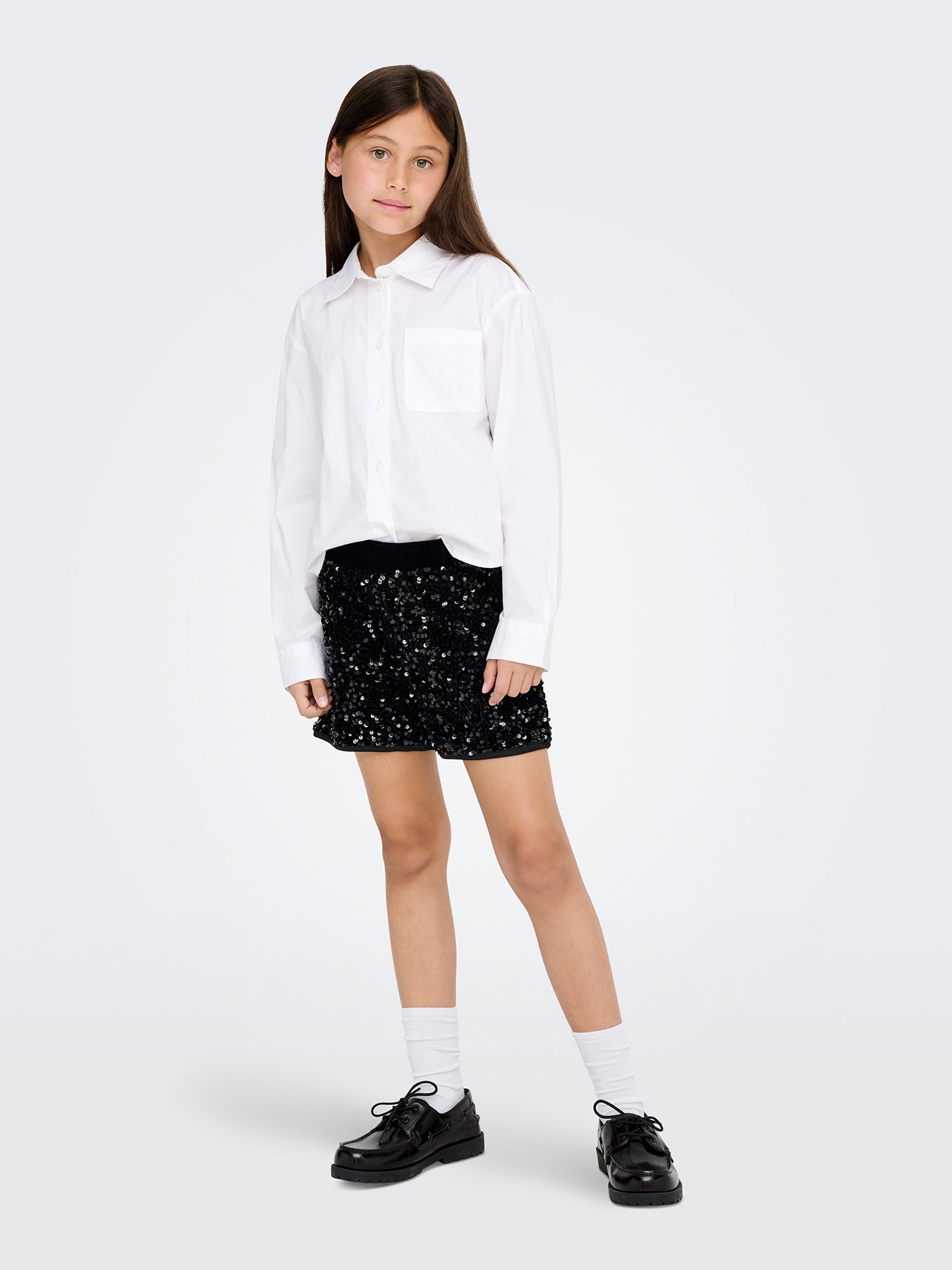 Girls’ Confidence Sequin Shorts Black